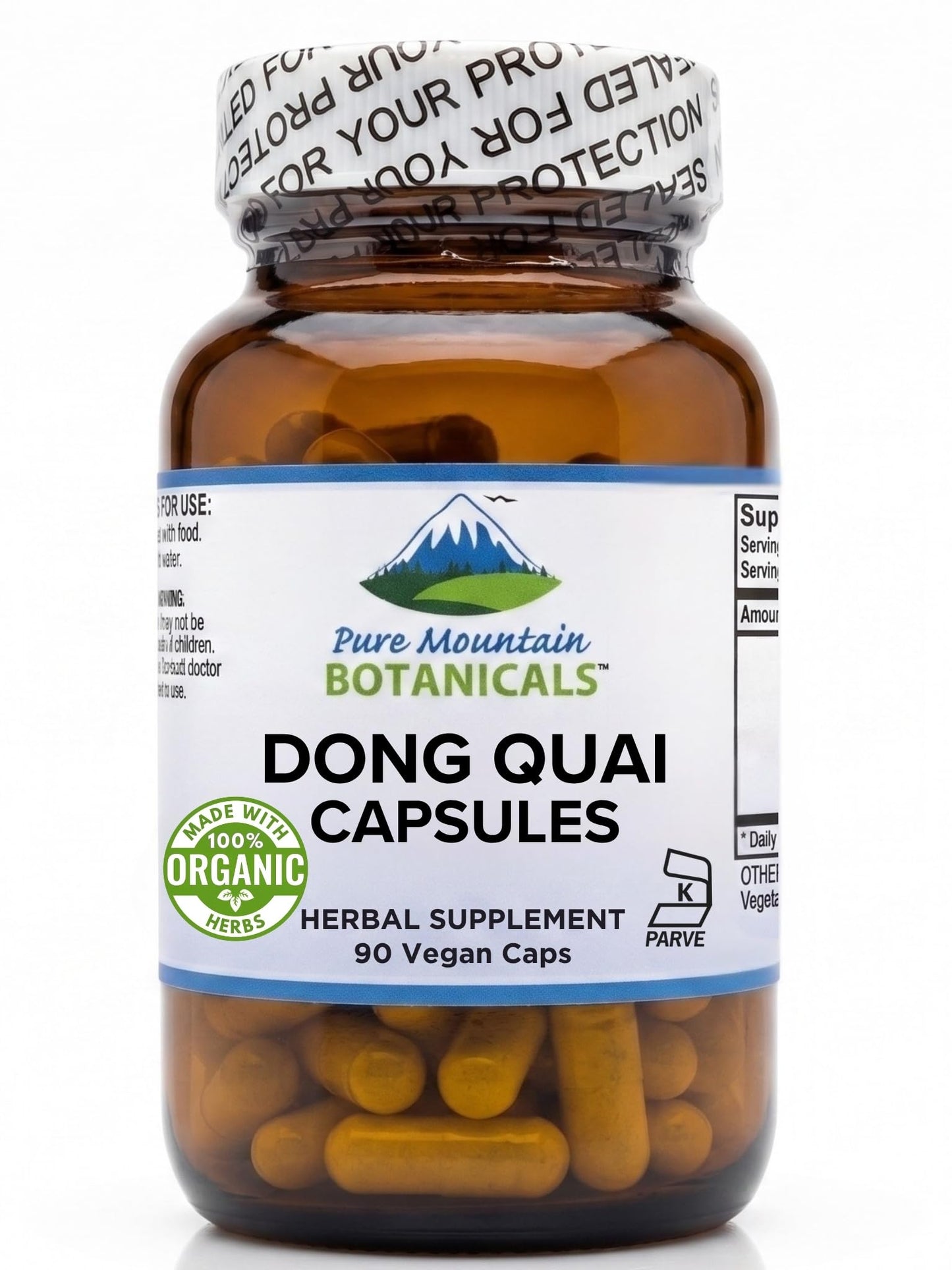 Pure Mountain Botanicals Dong Quai Capsules 90 Count