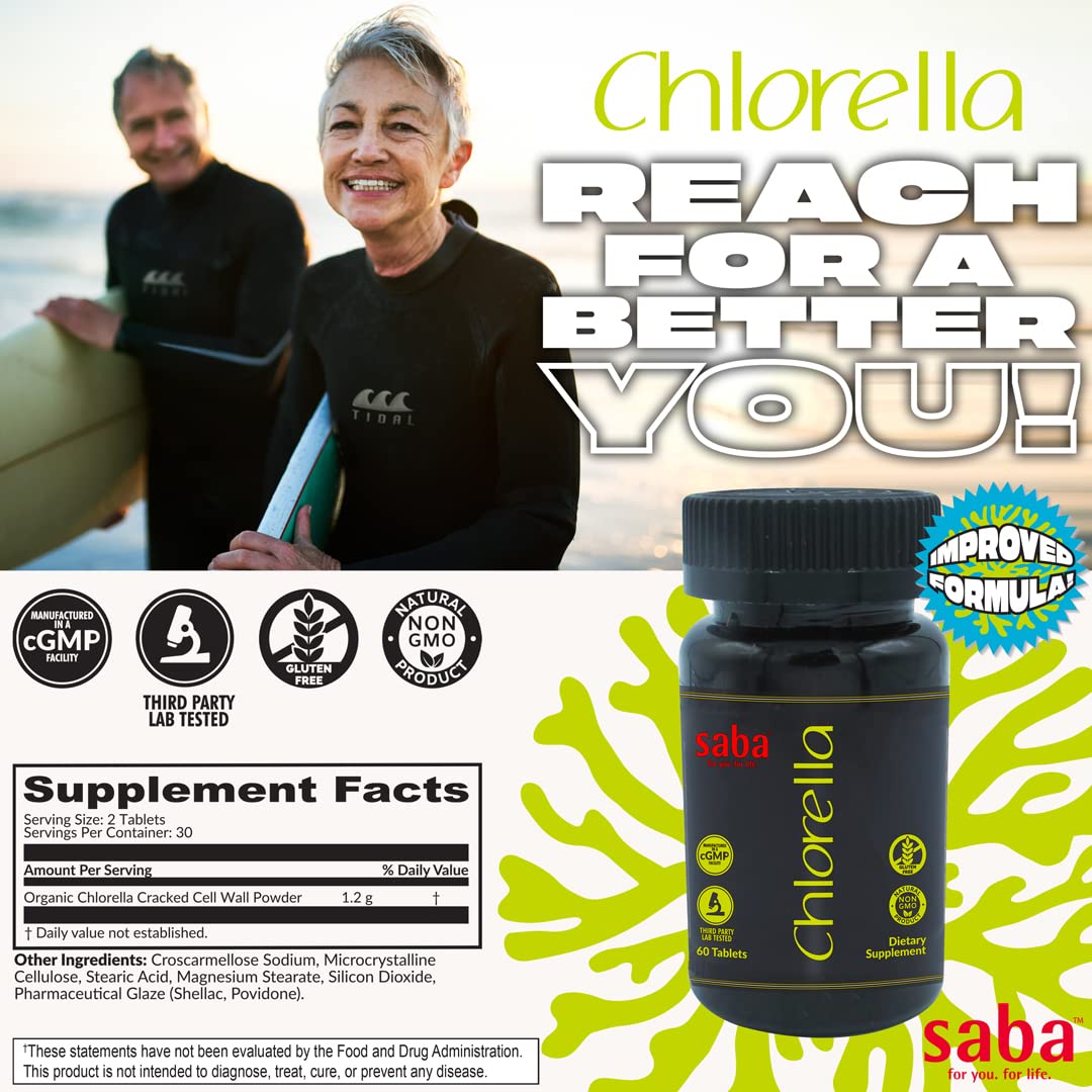Saba Chlorella Tablets 60