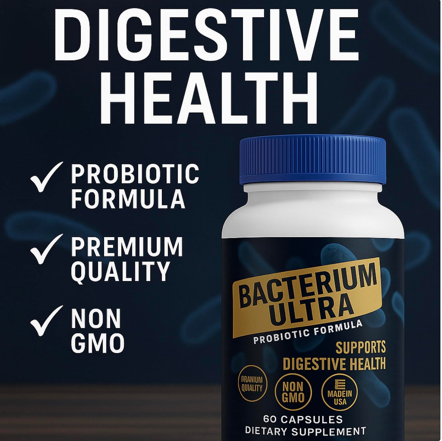 Bacterium Ultra Bacterium Plus Natural Product Capsules, 60 Capsules