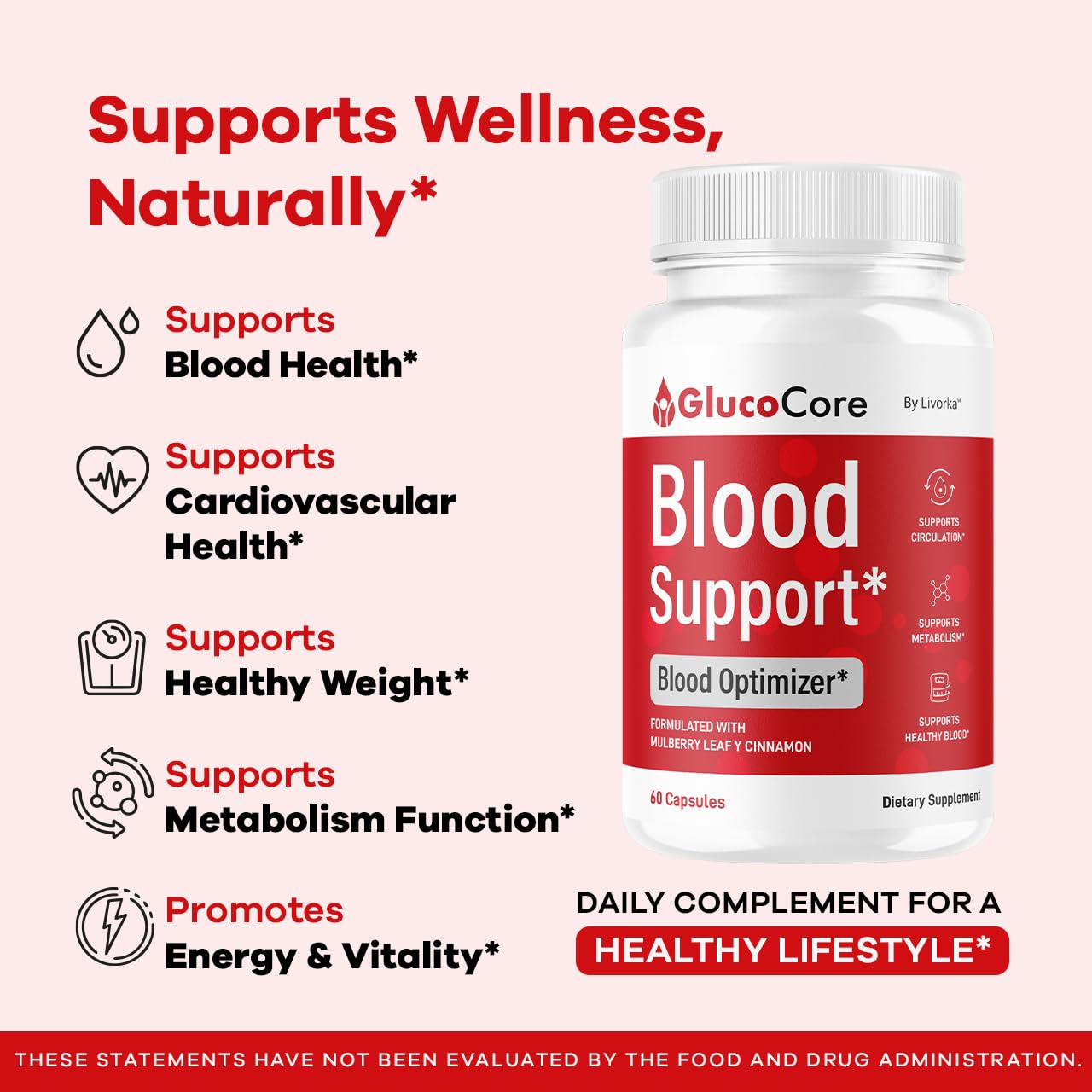 LIVORKA GlucoCore Capsules, 60 Count