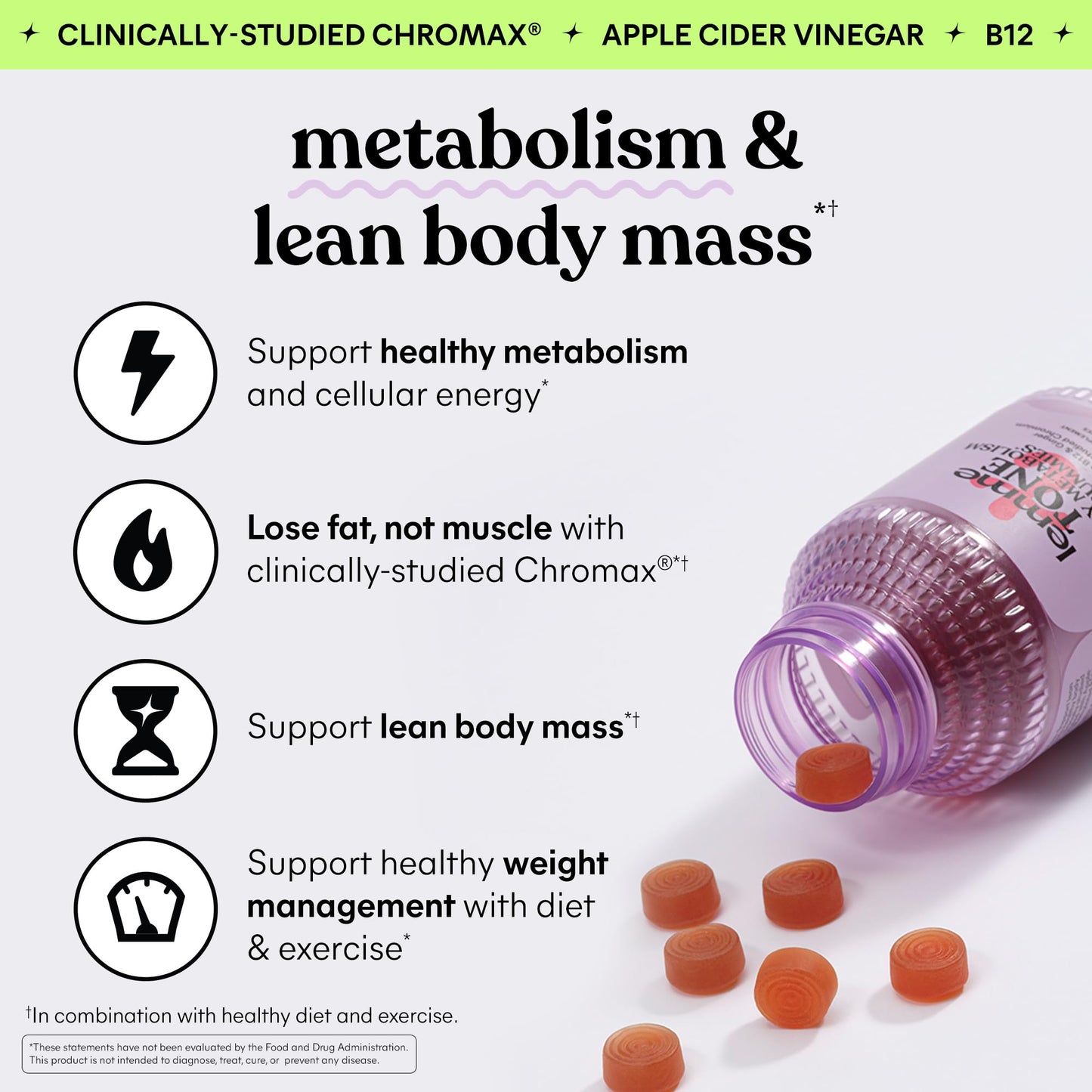 Lemme Tone Metabolism & Body Toning Gummies 60 Count