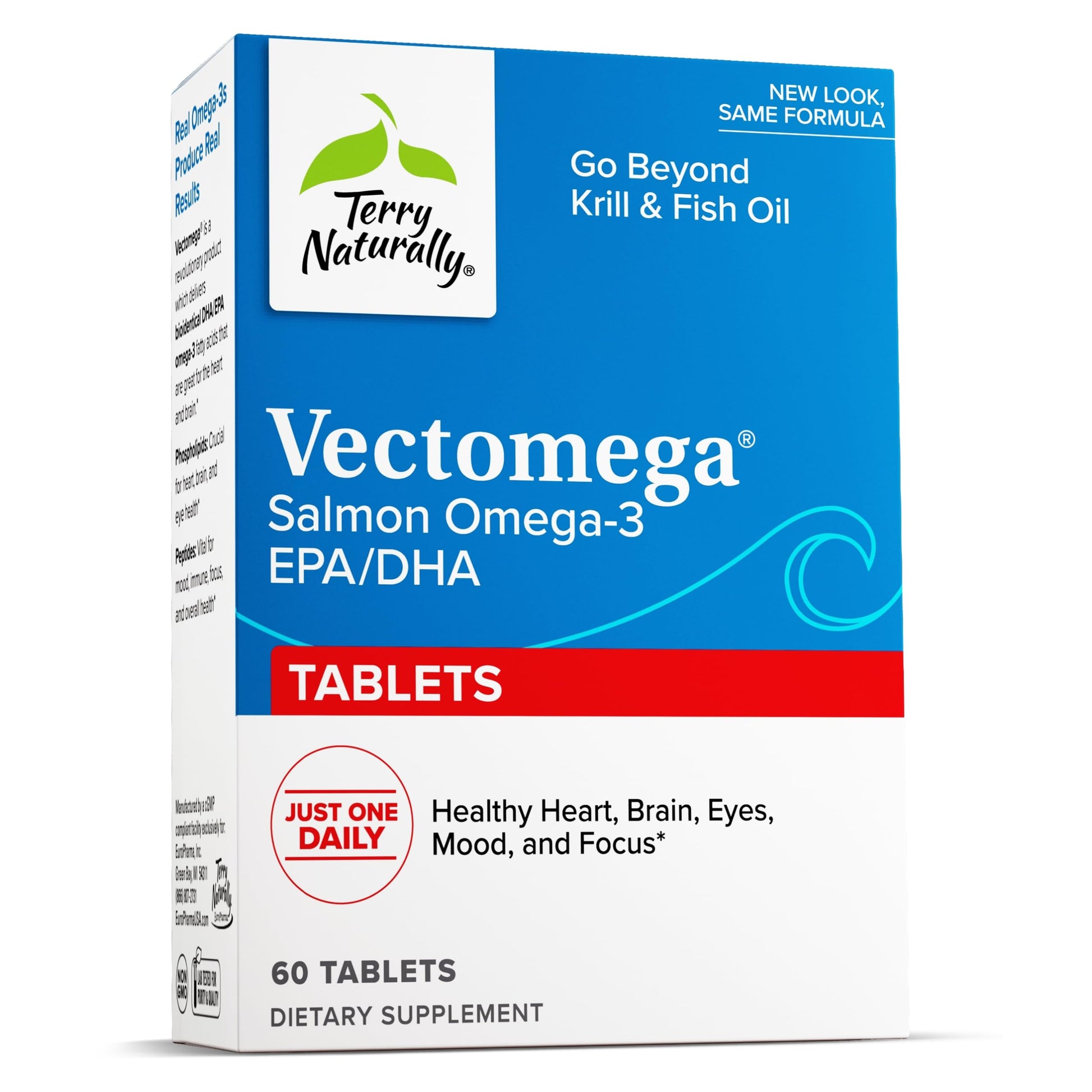 Terry Naturally Vectomega Omega-3 Tablets, 60 Count