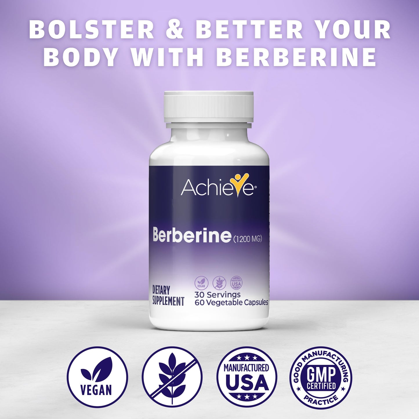 Basic Brands Berberine Support Capsules, 60 Count
