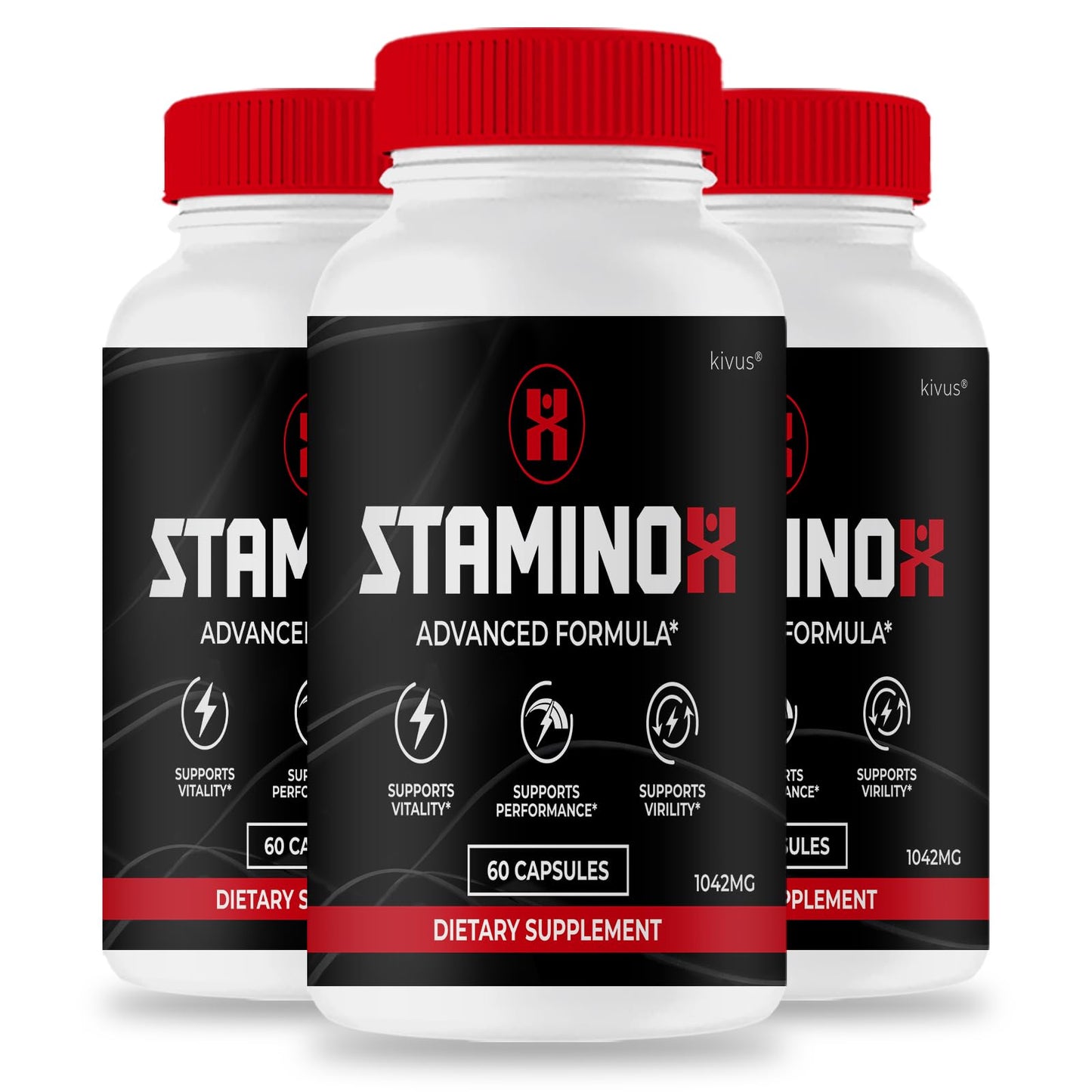 Kivus StaminoX Stamino X Dietary Supplement Capsule, 180 Capsules