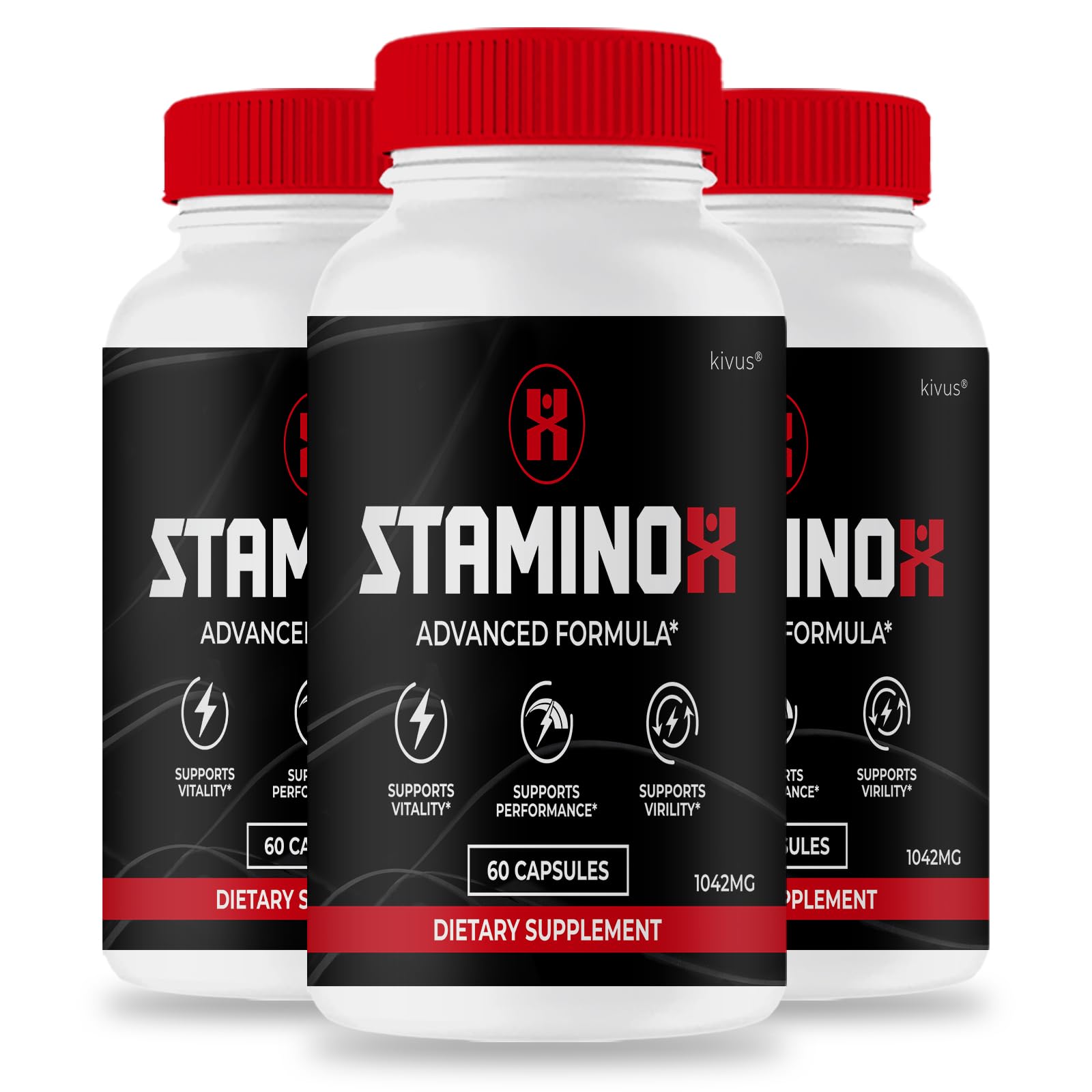 Kivus StaminoX Stamino X Dietary Supplement Capsule, 180 Capsules