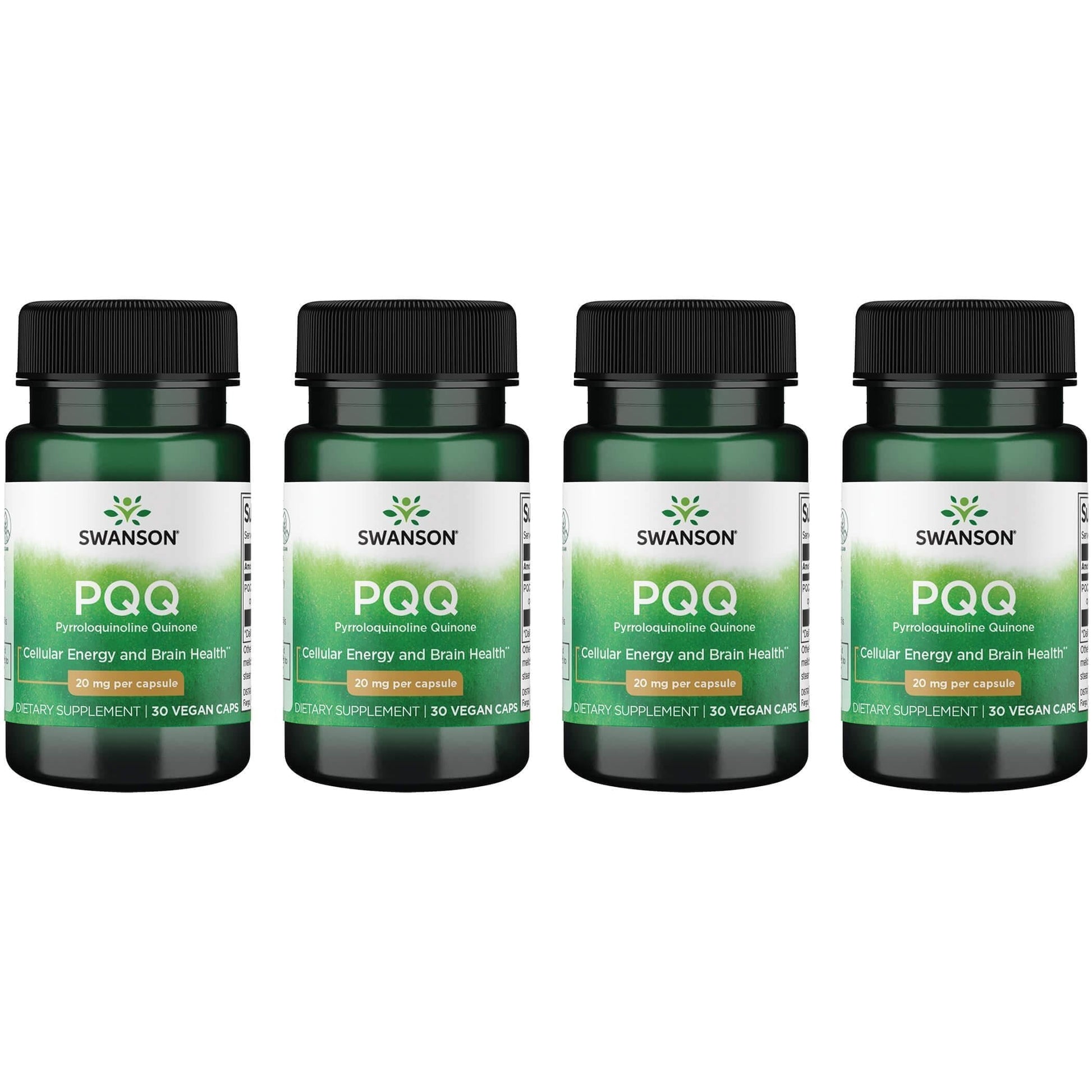 Swanson PQQ Pyrroloquinoline Quinone 20 mg Vegan Capsules, 120 Count