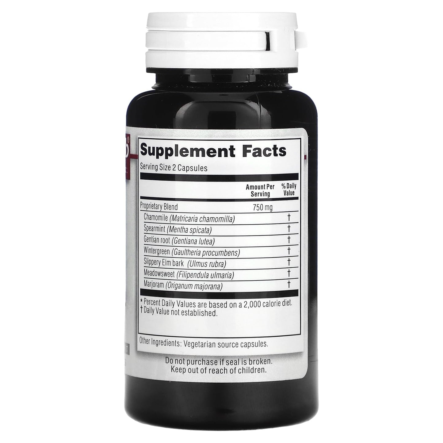 Kroeger Herb Products Healthy Gut Vegetarian Capsules, 100 Count