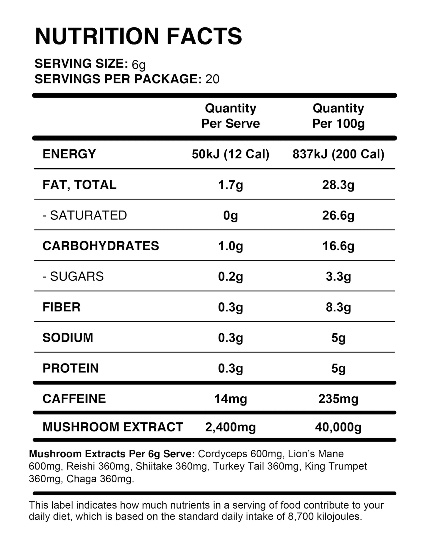 Wild Brew Organic Mushroom Cocoa Powder, 4.23 Ounce Pack of 1