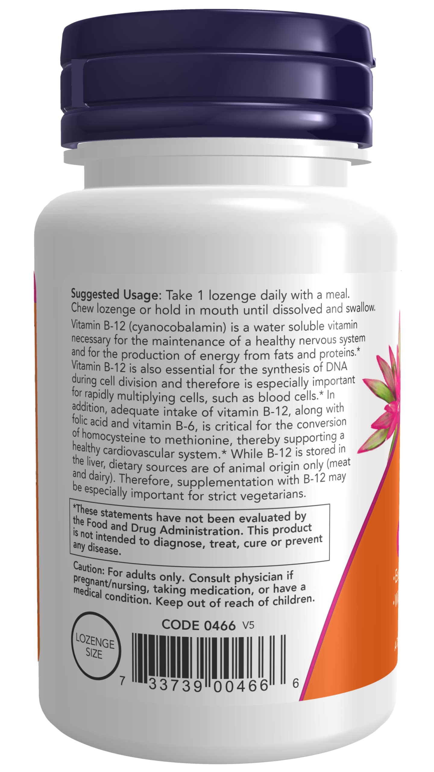 NOW Foods Vitamin B-12 1000mcg Capsule, 300 Capsules