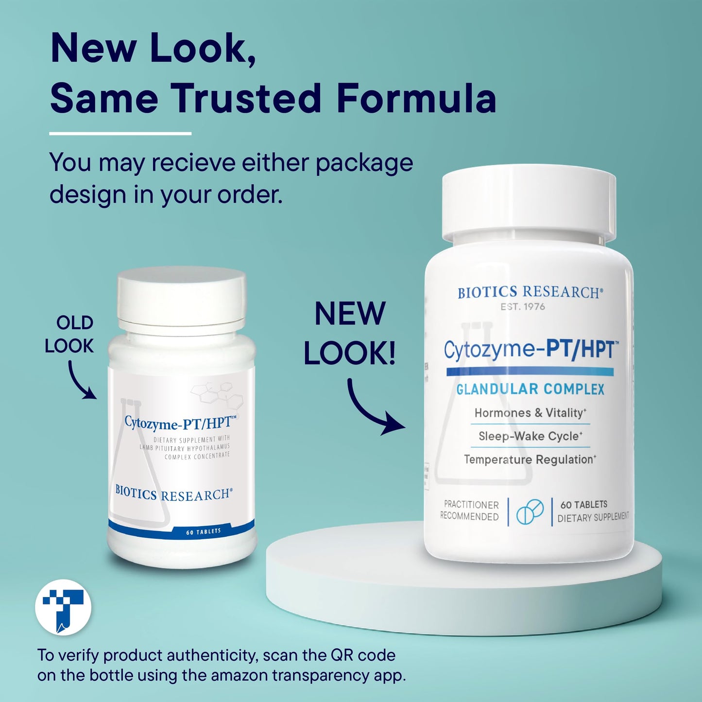Biotics Research Cytozyme PT HPT Lamb Pituitary/Hypothalamus Complex, 60 Tablets