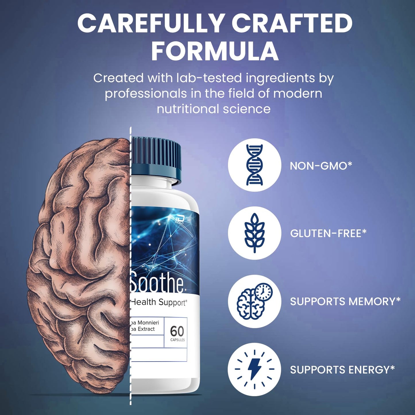 Indelo SciatiSoothe Brain Supplement Capsules 120 Count
