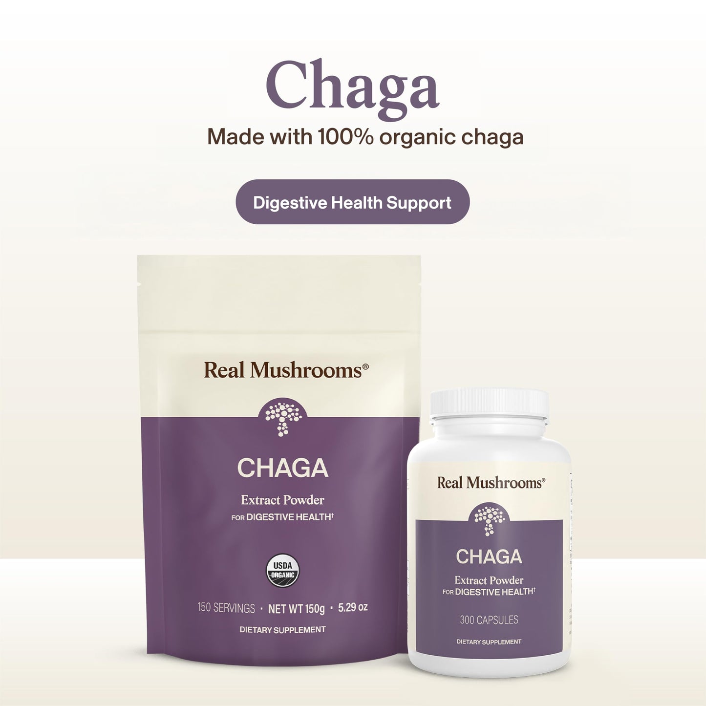 Real Mushrooms Chaga Mushroom Powder 5.29 Ounce