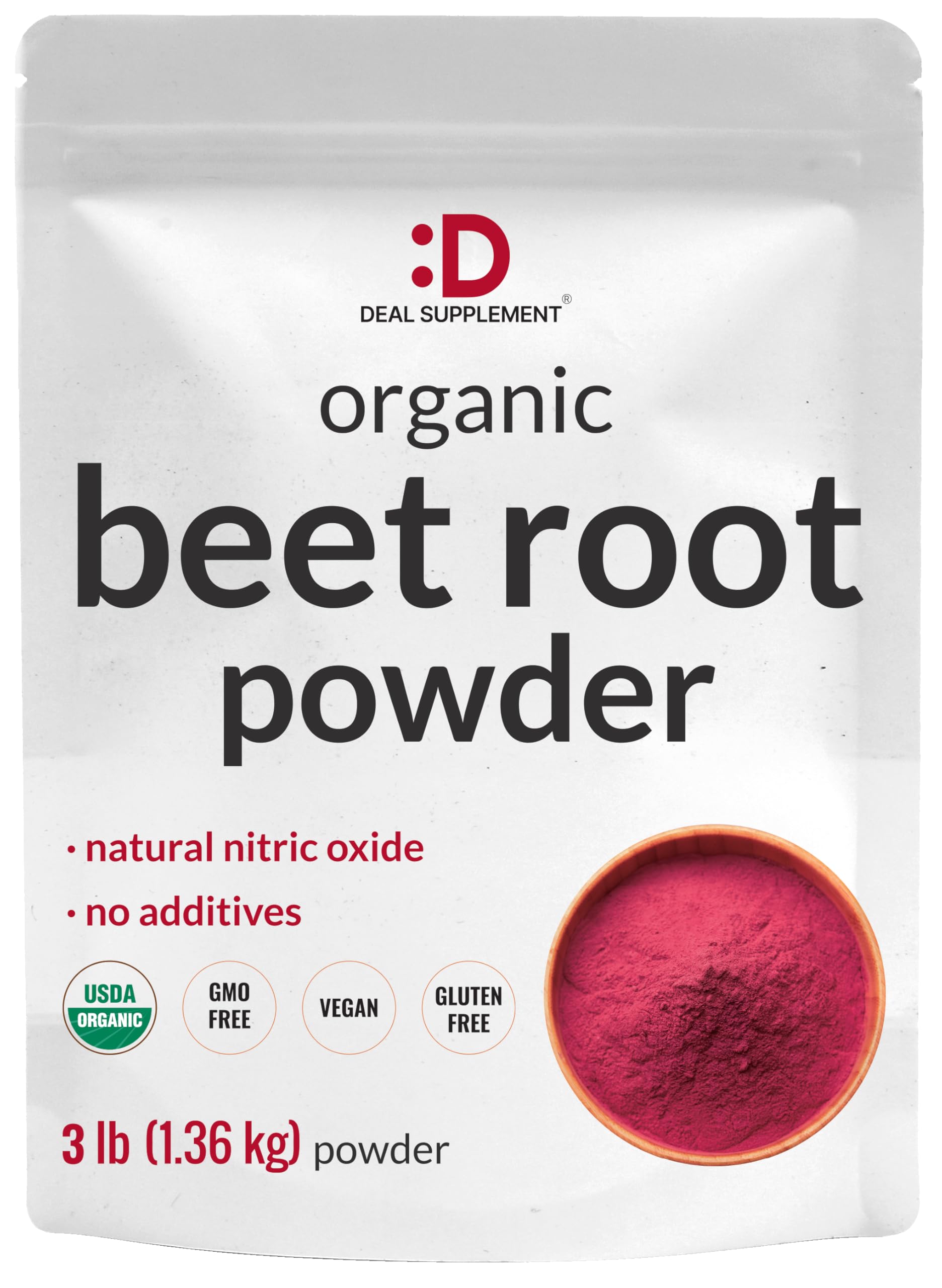 DEAL SUPPLEMENT Organic Beet Root Powder, 48