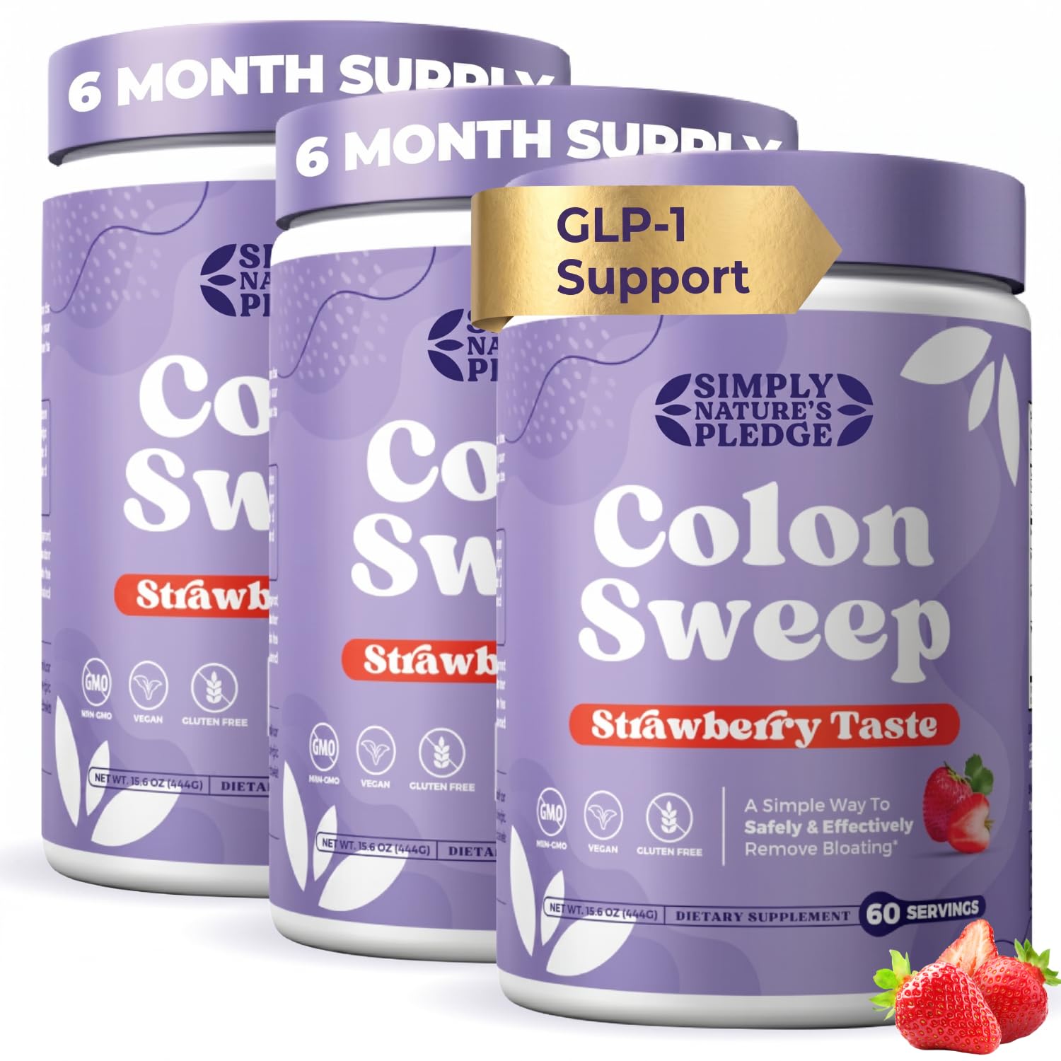 Colon Sweep Strawberry Psyllium Husk Powder 48