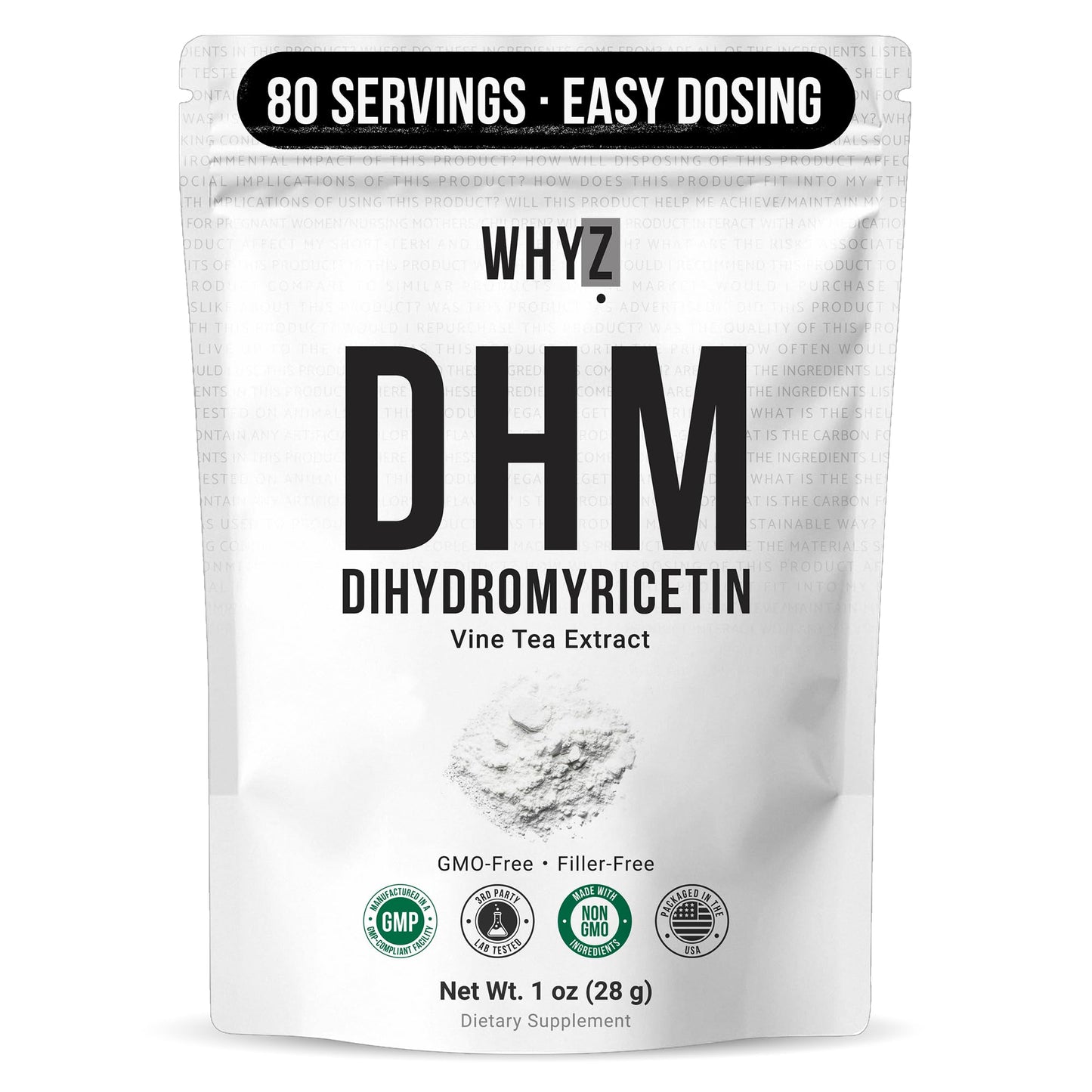 WHYZ Dihydromyricetin Powder 1 Ounce
