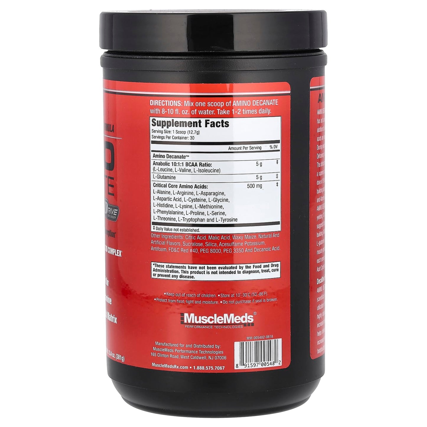 MuscleMeds Amino DECANATE Powder 1.5