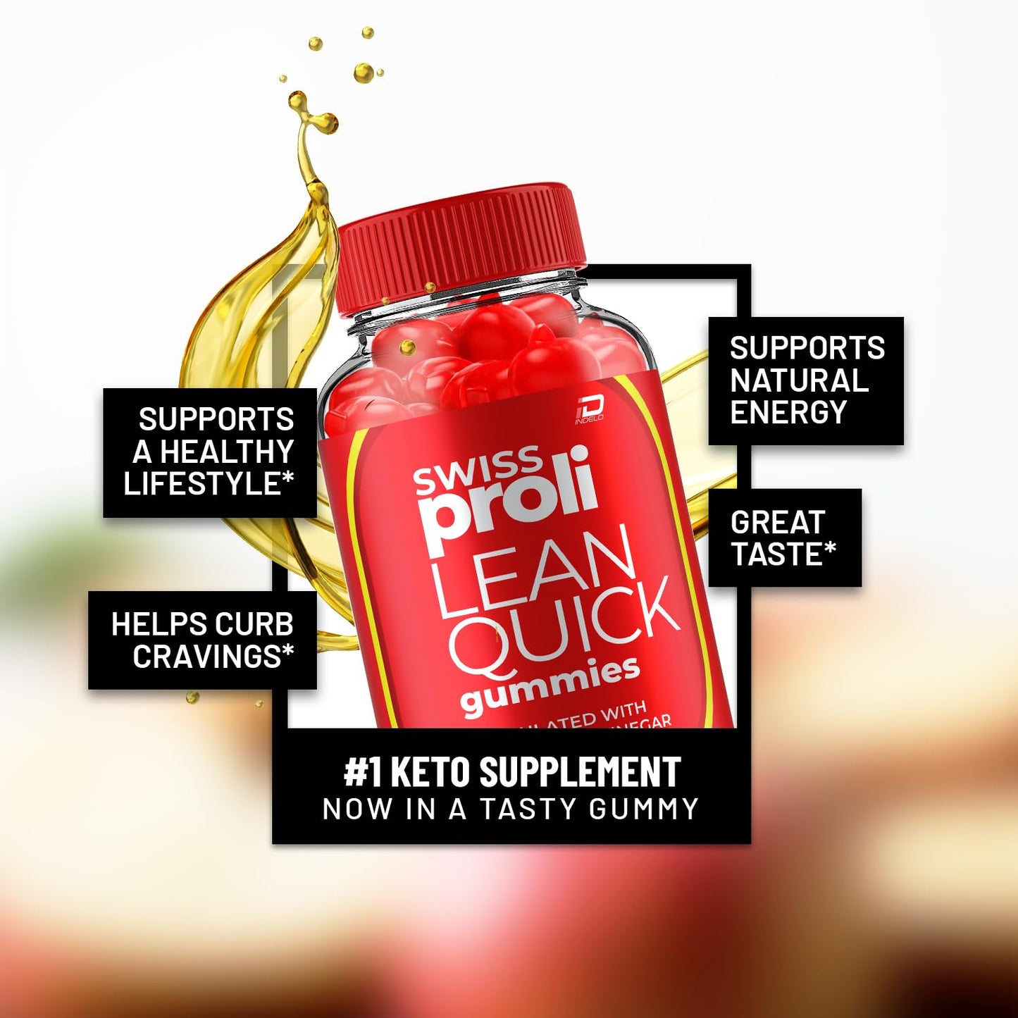 Indelo Swiss Proli Lean Quick Gummies, 180-count