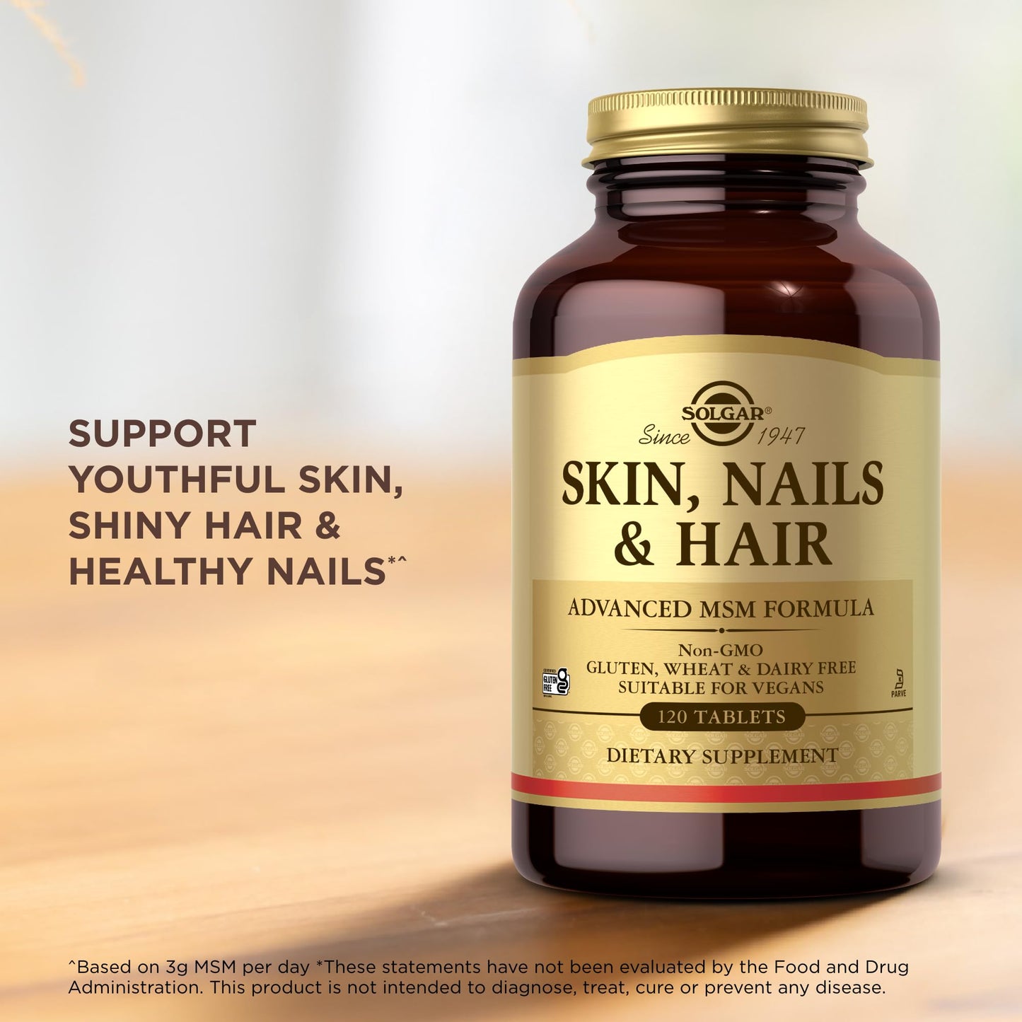 Solgar Skin, Nails & Hair MSM 240 Tablets