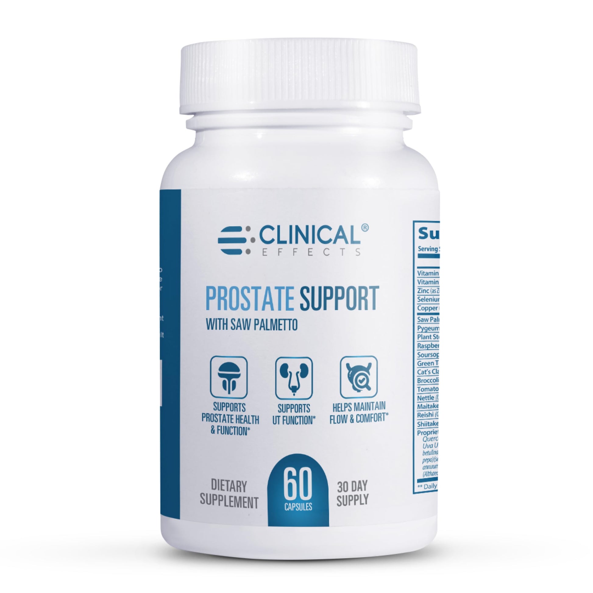 Clinical Effects Prostate Health Supplement - Prostate Support and Men's Health Formula 60 Capsules