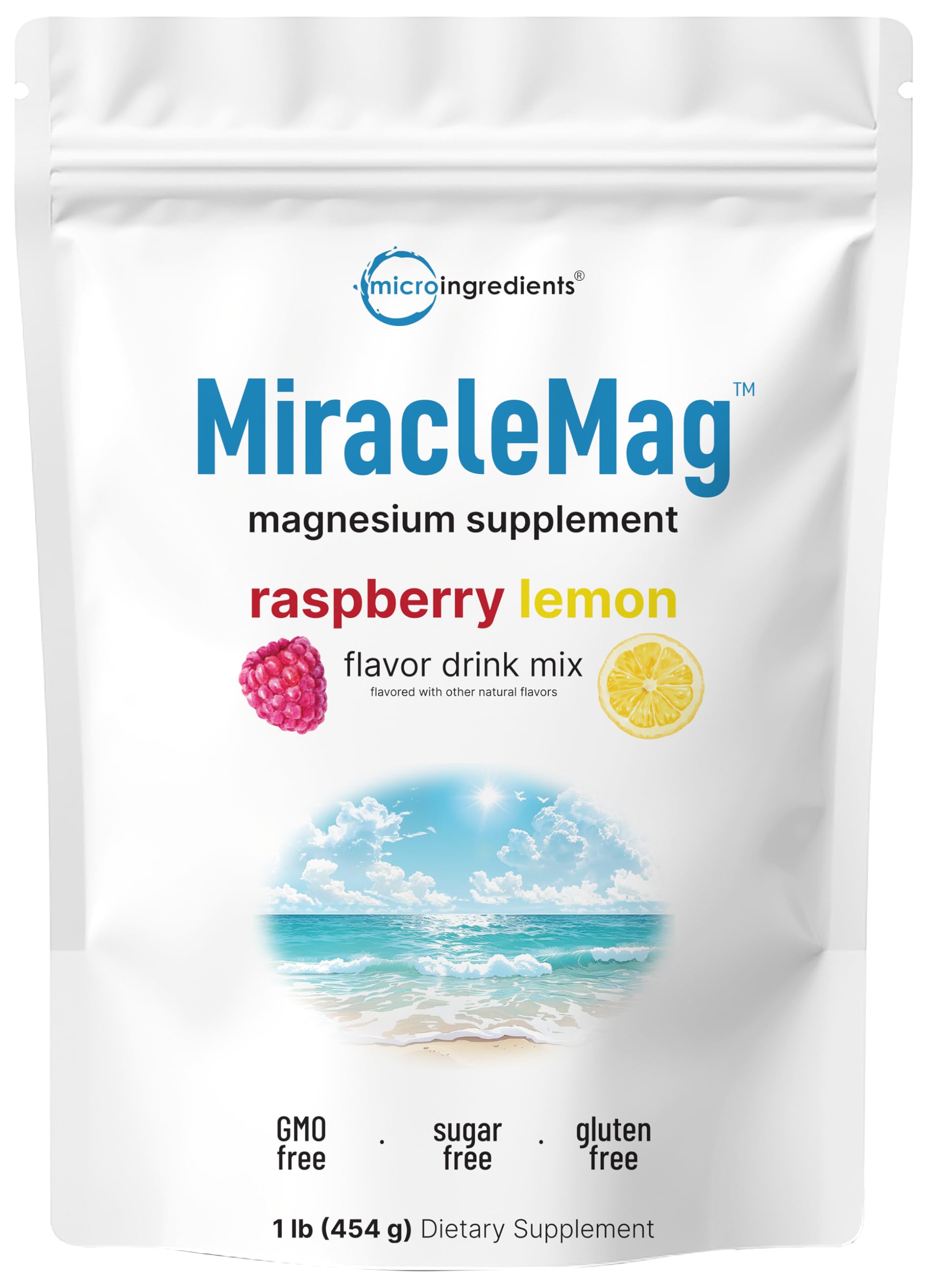 Micro Ingredients MiracleMag Calm Magnesium Powder, 16 Ounces
