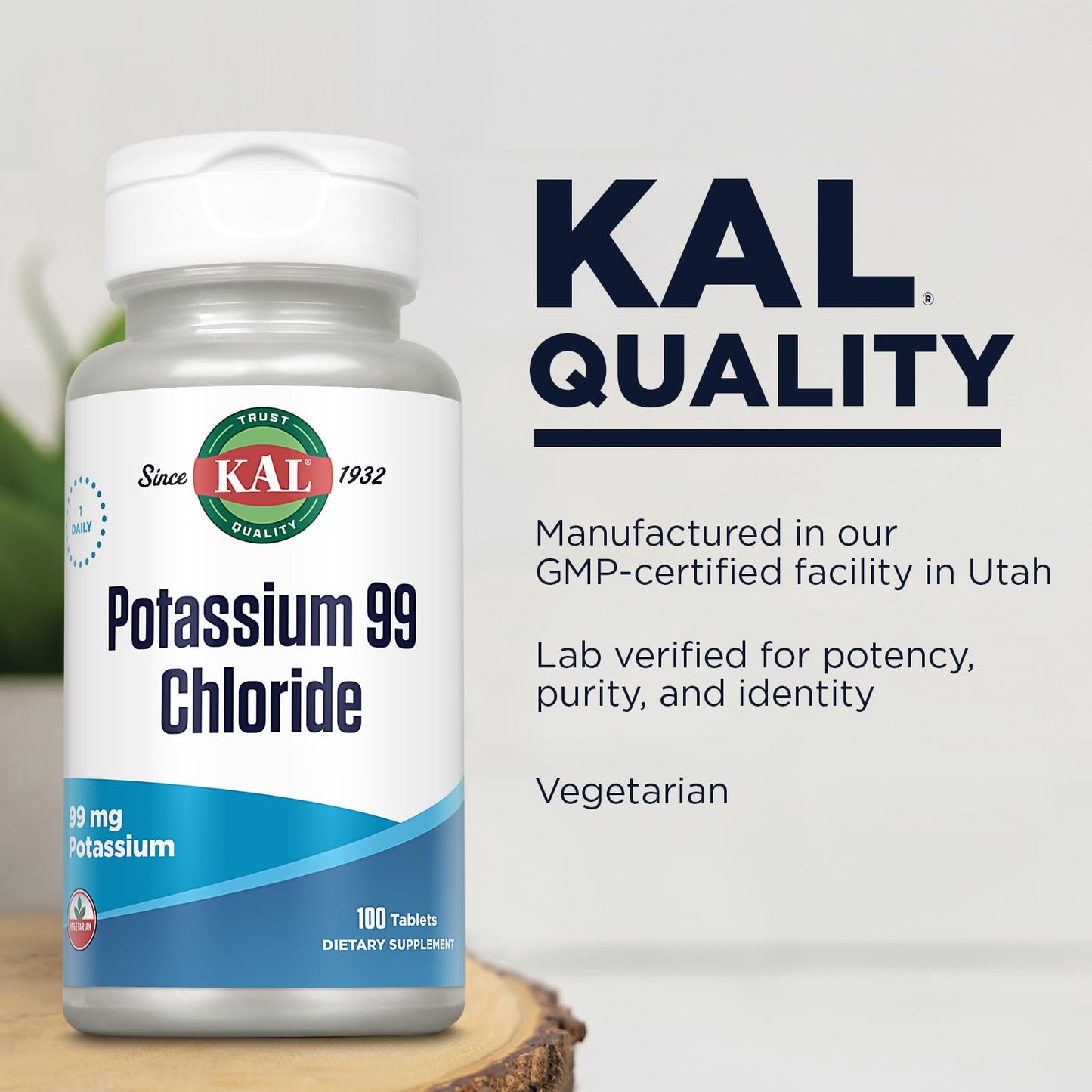 KAL Potassium Chloride Tablets 100 Tablets