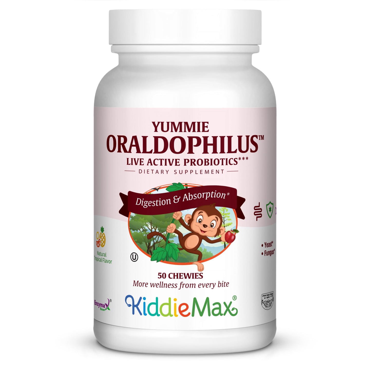 Maxi Health Yummie Oraldophilus Chewable 50 Count