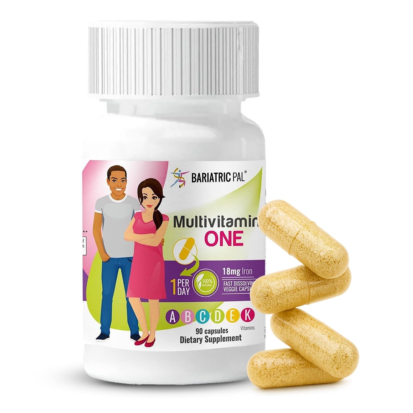 BariatricPal Multivitamin ONE 1 Per Day Capsule, 90 Count