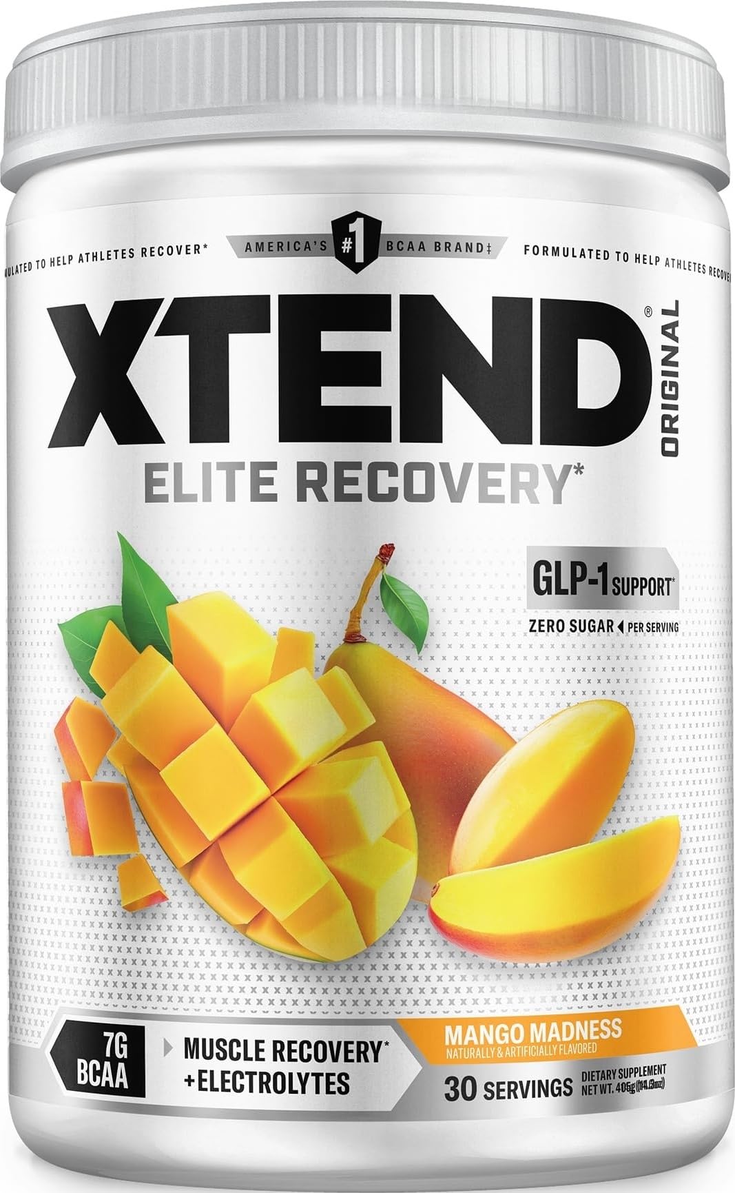 Xtend Original BCAA Powder with Zero Sugar, 7g BCAA, 30 Servings, 13.2 Ounce