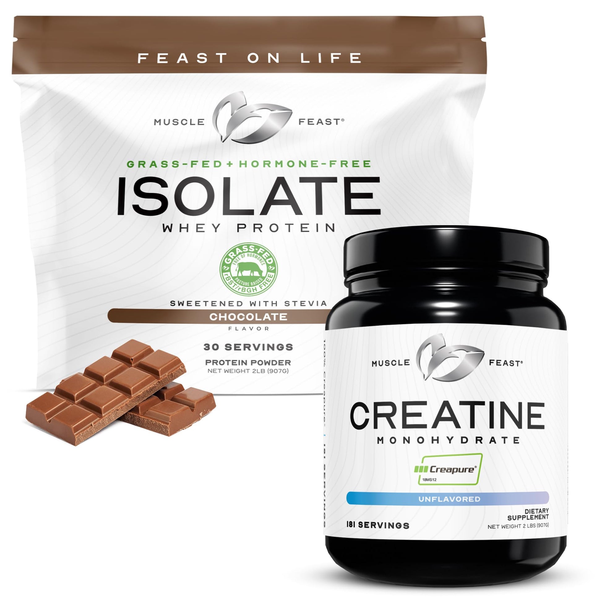 Muscle Feast Creatine + Isolate Bundle Powder 2 Count