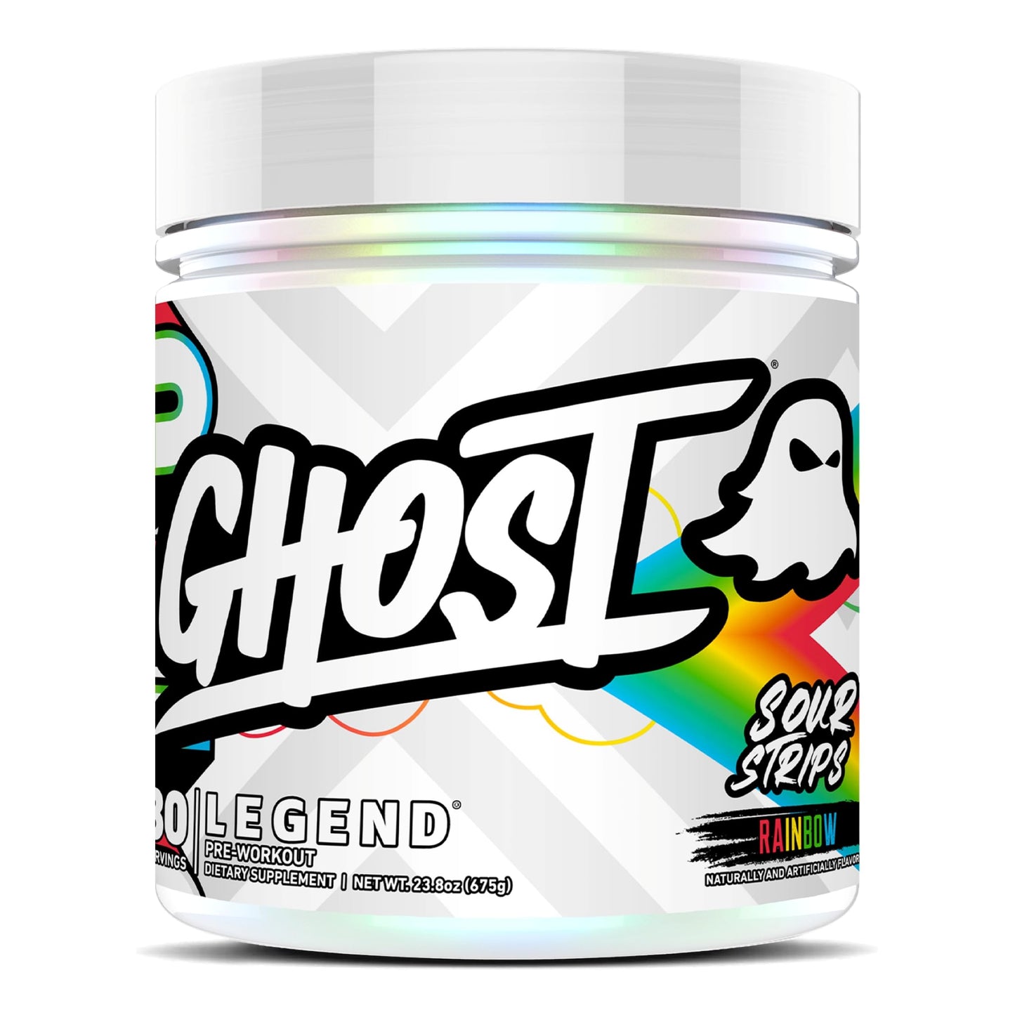 GHOST Legend Pre-Workout Powder Sour Strips, 23.8 oz