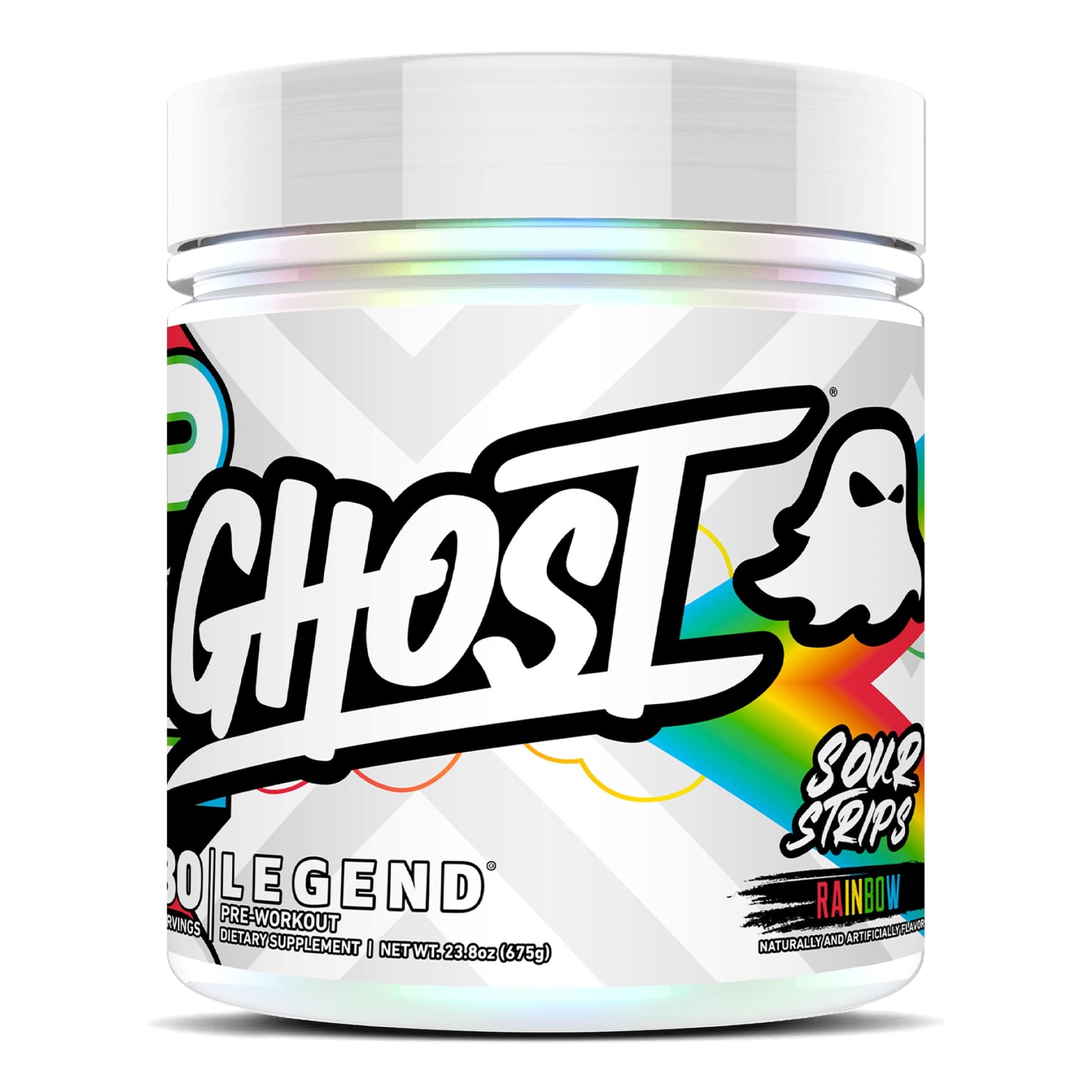 GHOST Legend Pre-Workout Powder Sour Strips, 23.8 oz
