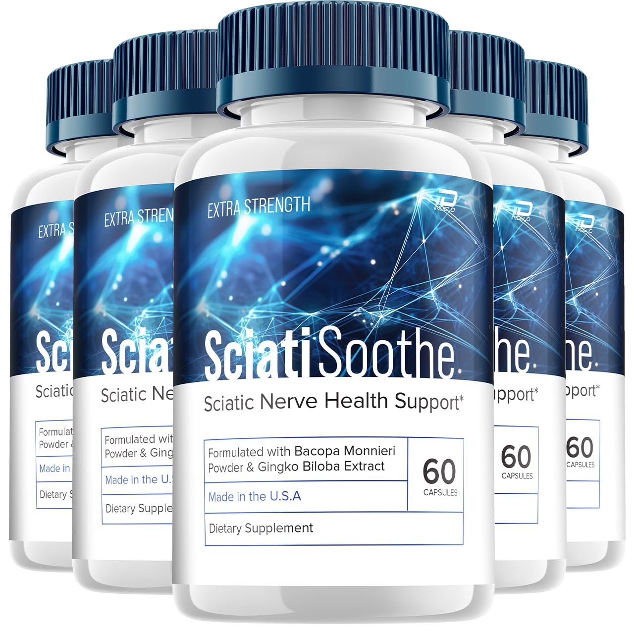 Indelo SciatiSoothe Brain Supplement 300 Capsules
