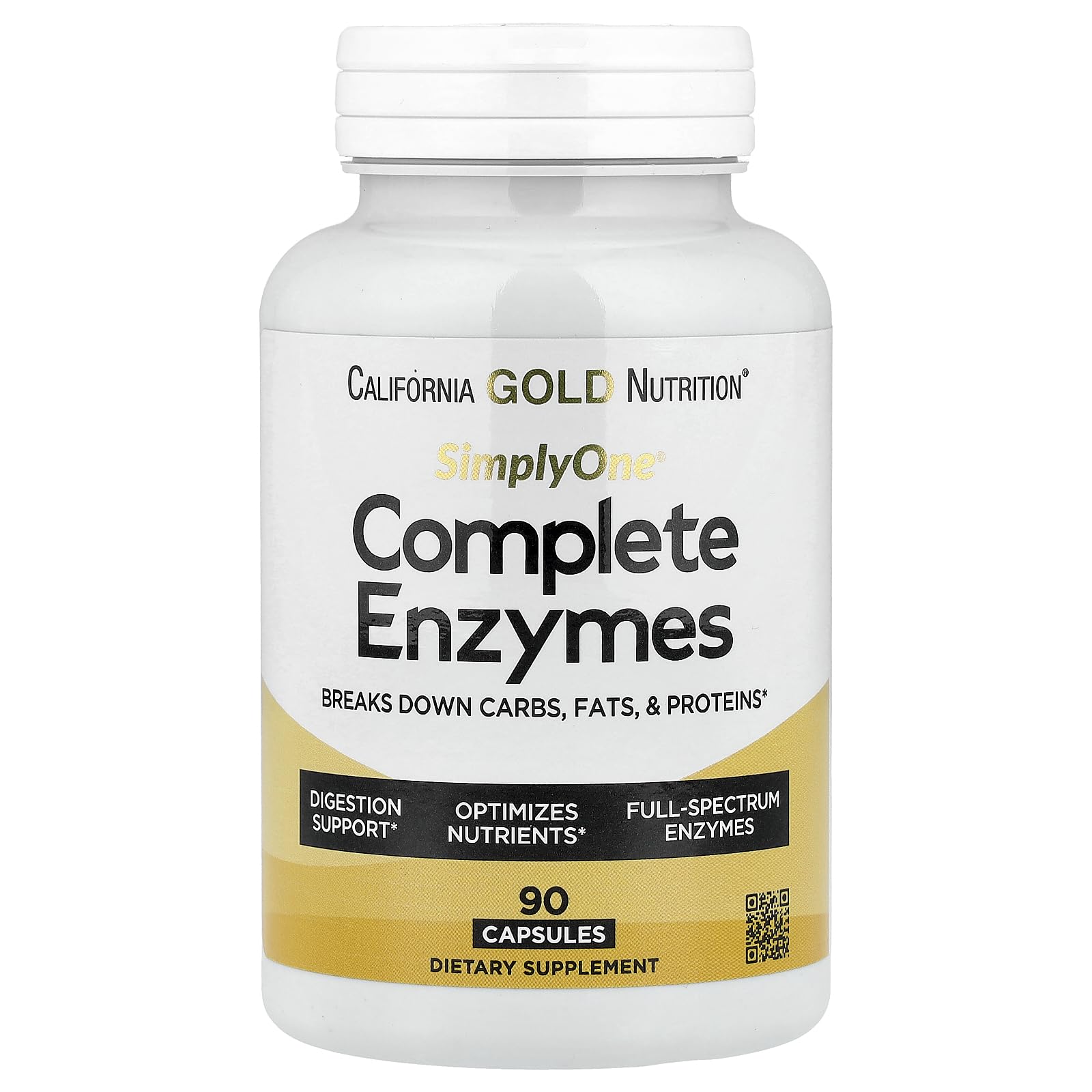 SuperNutrition Simply One Complete Enzyme Spectrum Capsule 90 Count