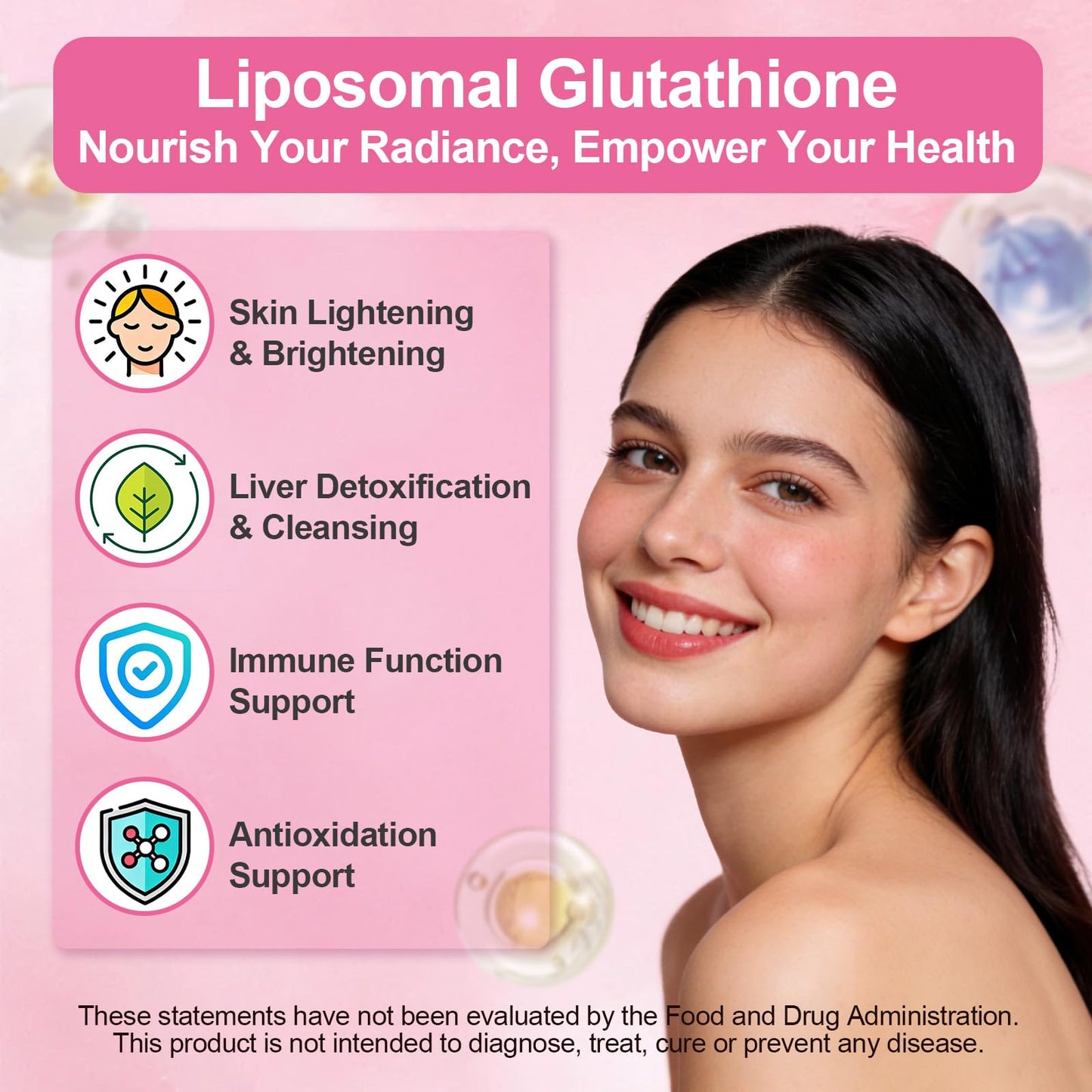JOVITHEA Liposomal Glutathione Gummies 1000mg, 120 Count