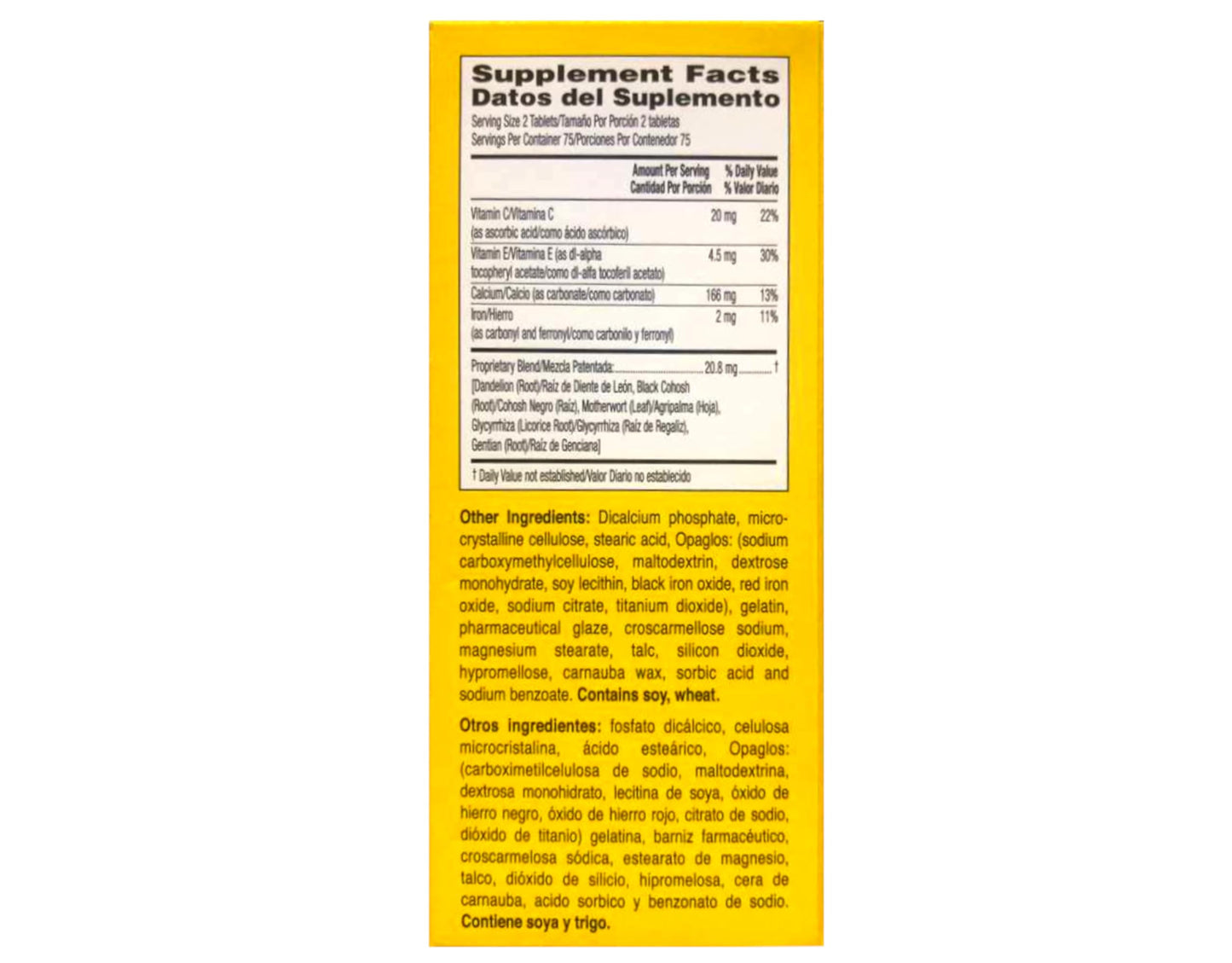 Lydia Pinkham Herbal Tablet Supplement 2-Pack