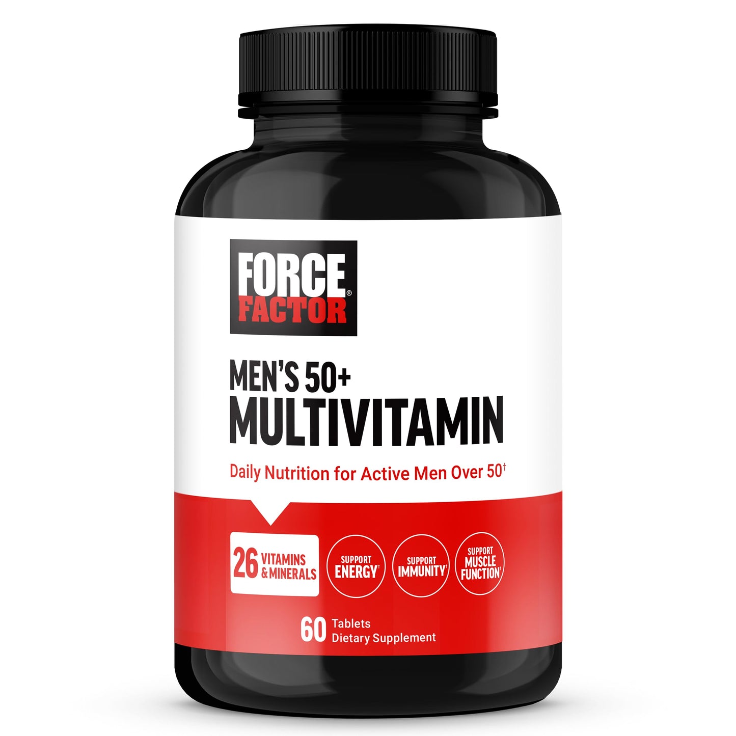 Force Factor Men’s Multivitamin 50 Plus Tablets, 60 Count