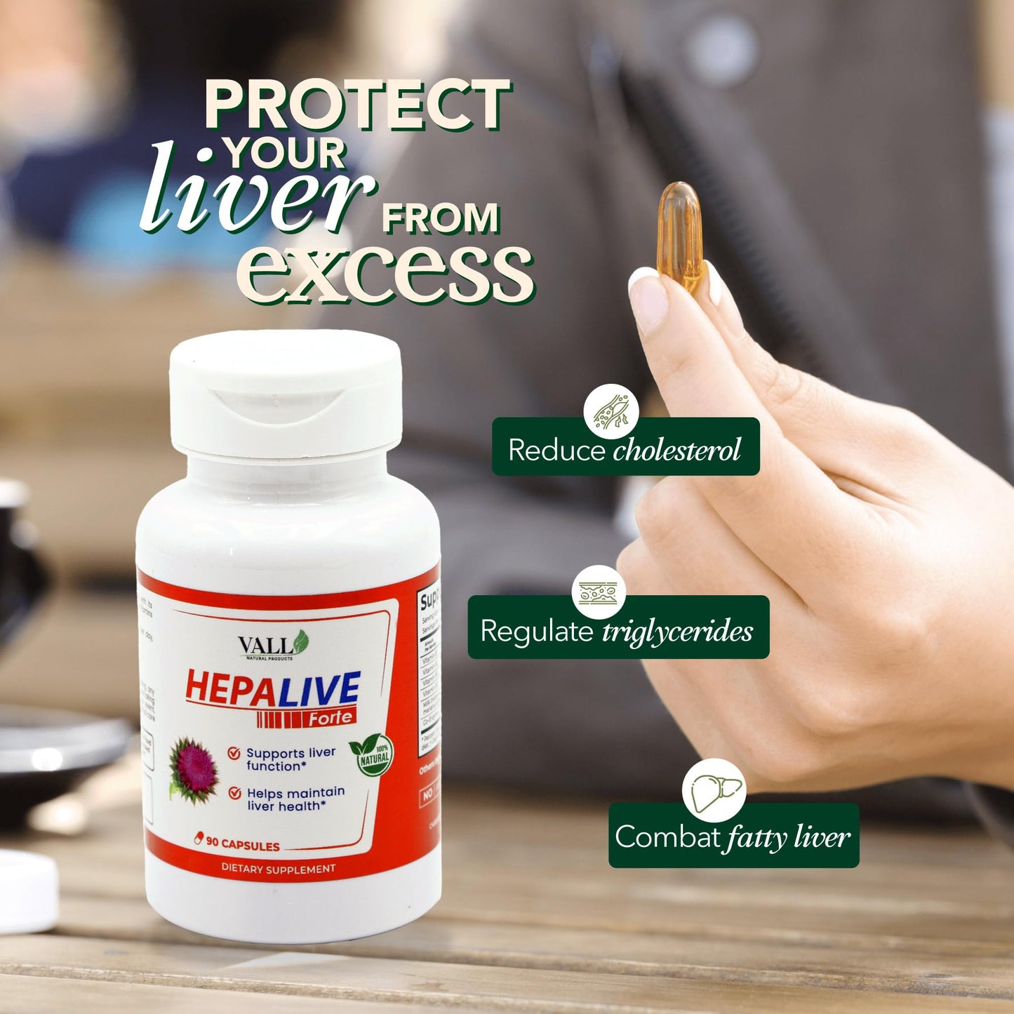 Vall Natural Products HepaLive Forte Capsule 1 Count