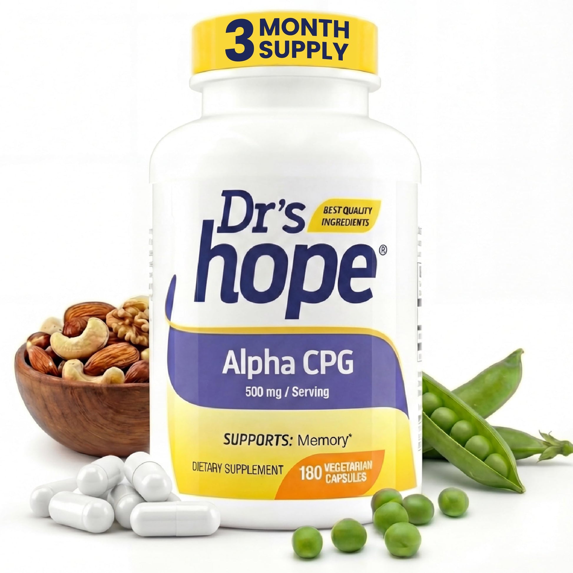 Dr’s Hope Alpha GPC 500mg Capsule 180 Count