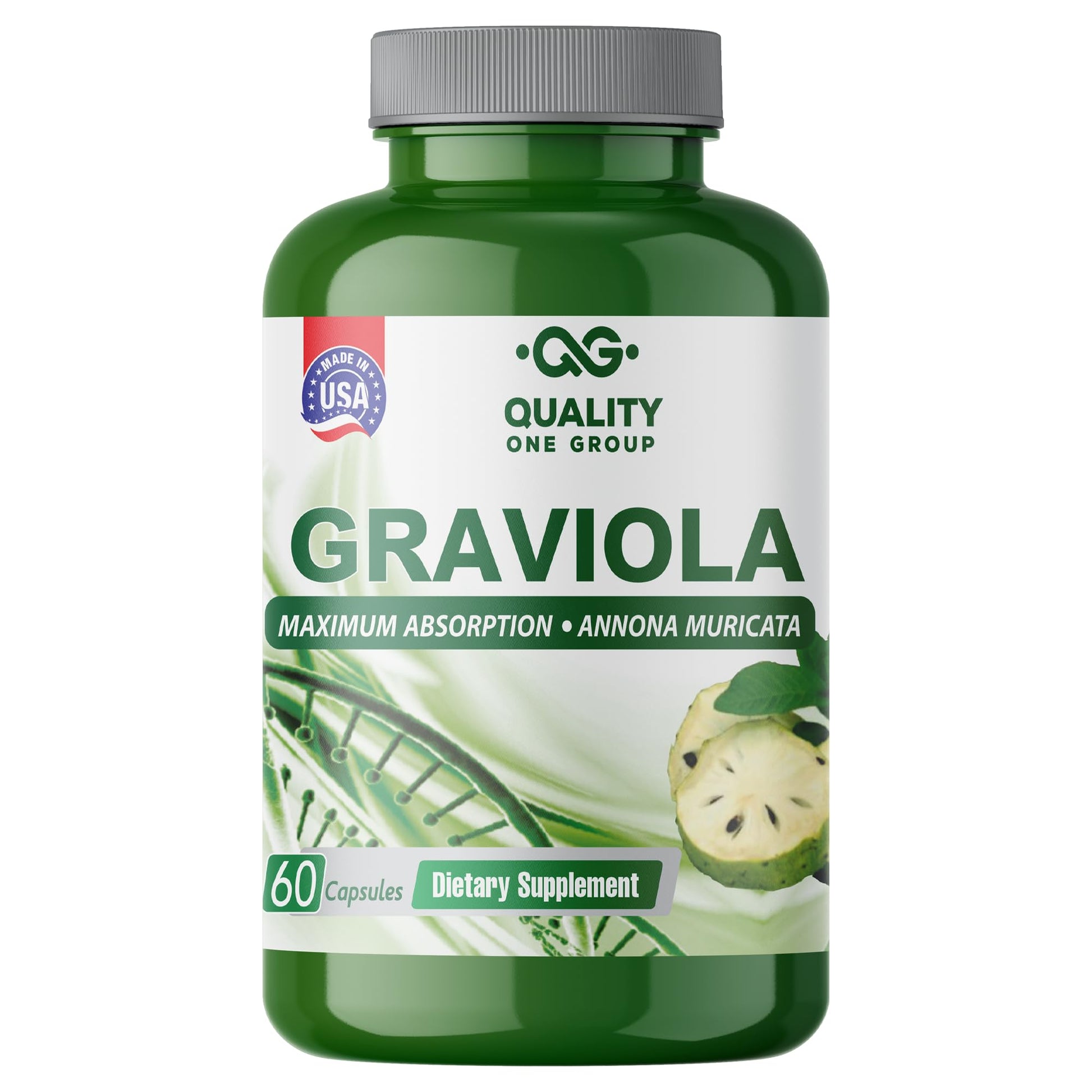 QUALITY ONE Graviola Max Pure Graviola Extract Capsule 60 Count