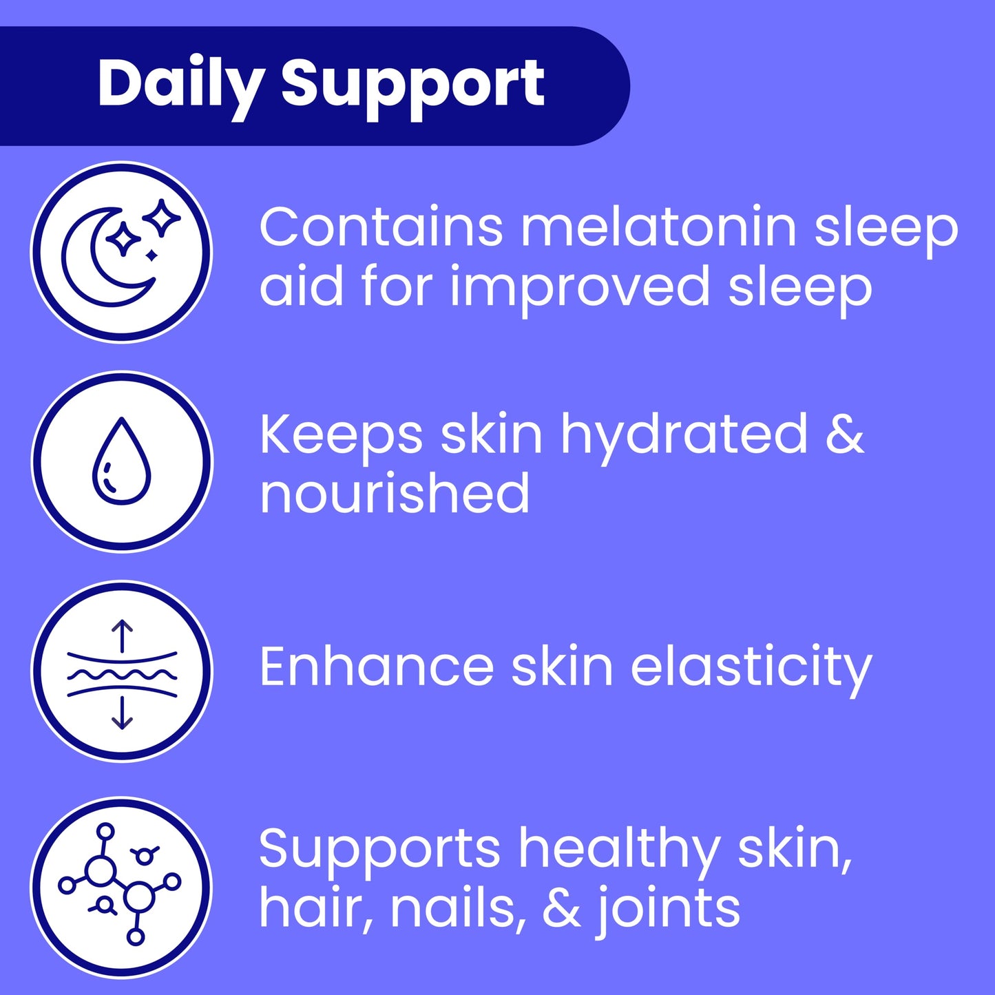 Sanar Naturals Collagen Pills with Melatonin 6mg, 150 Capsules