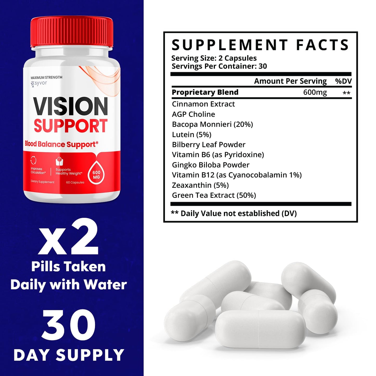 Syvor Vision Support Capsule 30 Count