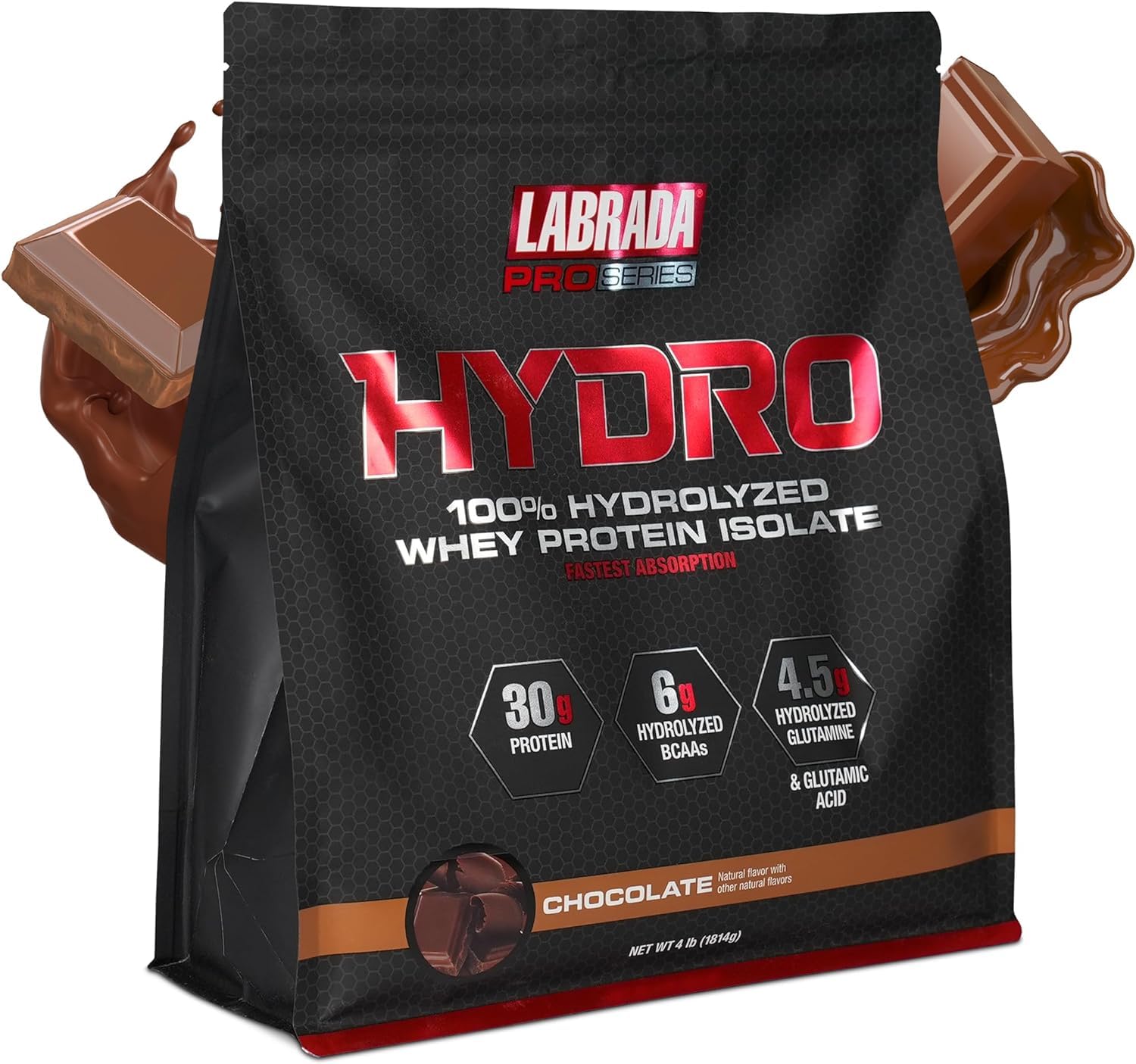 Labrada Hydro 100% Pure Hydrolyzed Whey Protein Isolate Powder, 64 Servings