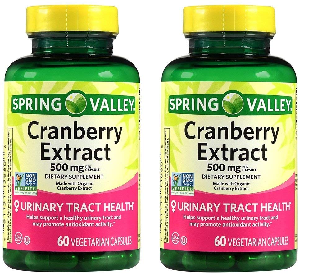 Spring Valley Cranberry Extract for Urinary Tract Health, 120 Capsules