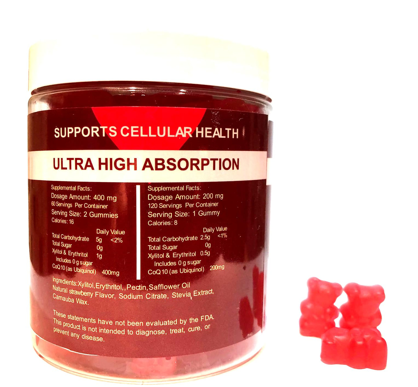 FIT EXTEND CoQ10 Gummies 400 mg, 120 Count