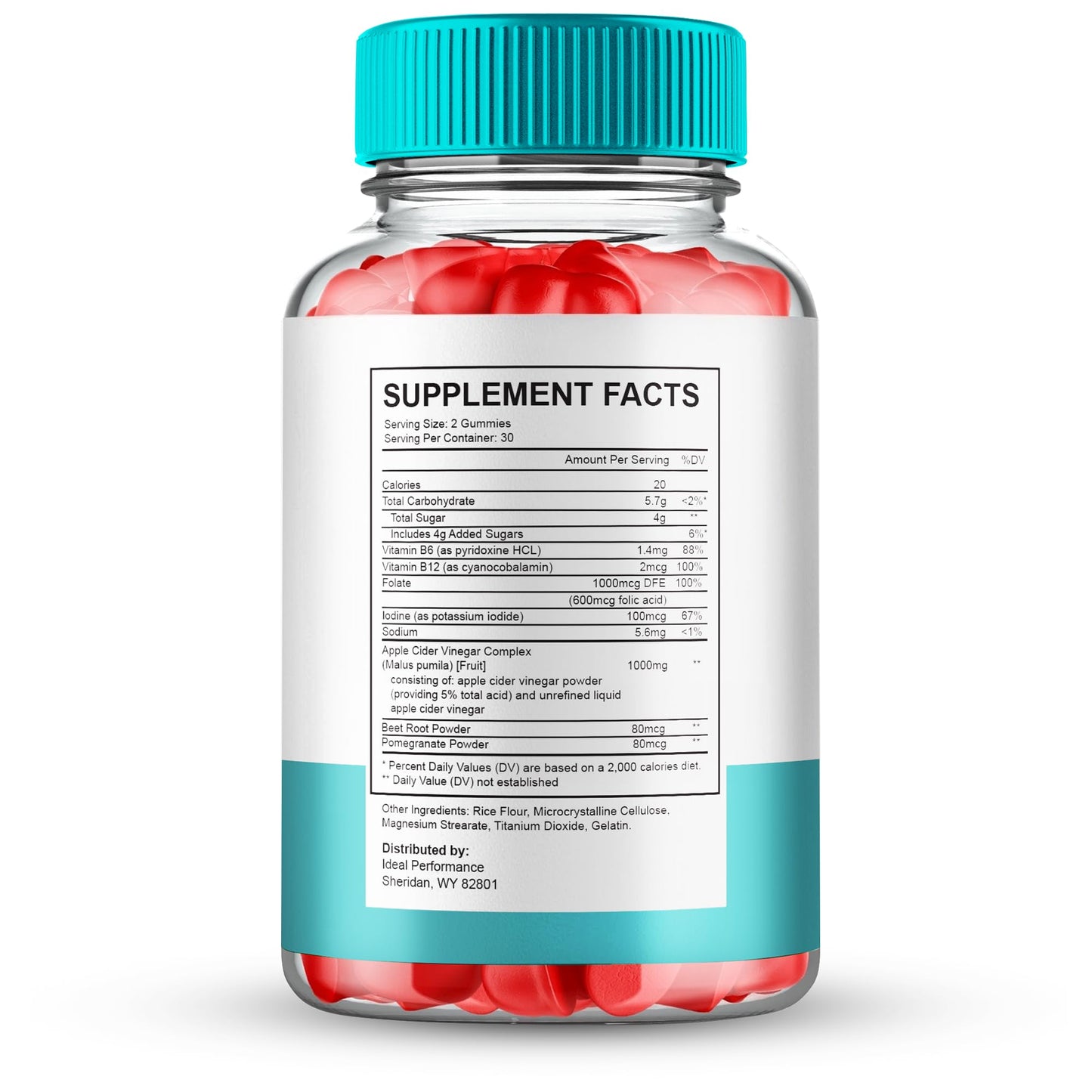 IDEAL PERFORMANCE Teniva Keto Gummies 180 Gummies