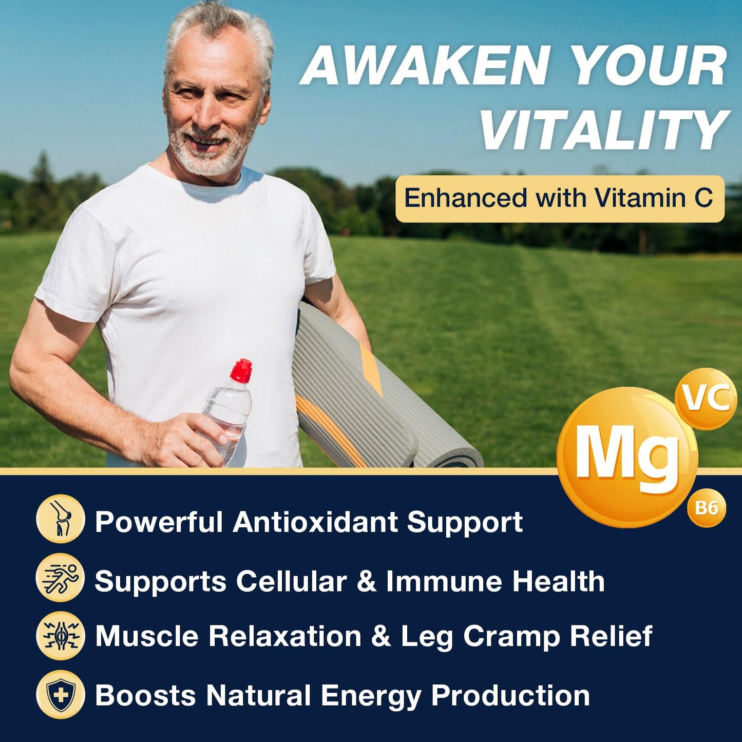 NATURE TARGET Magnesium Glycinate 1000mg Capsule 120 Count