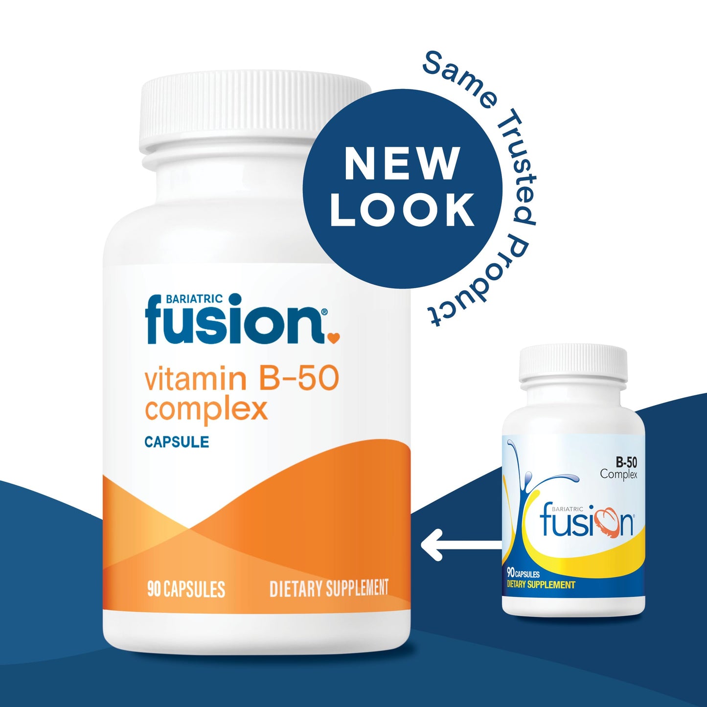 Bariatric Fusion Vitamin B-50 Complex Capsules, 90 Count