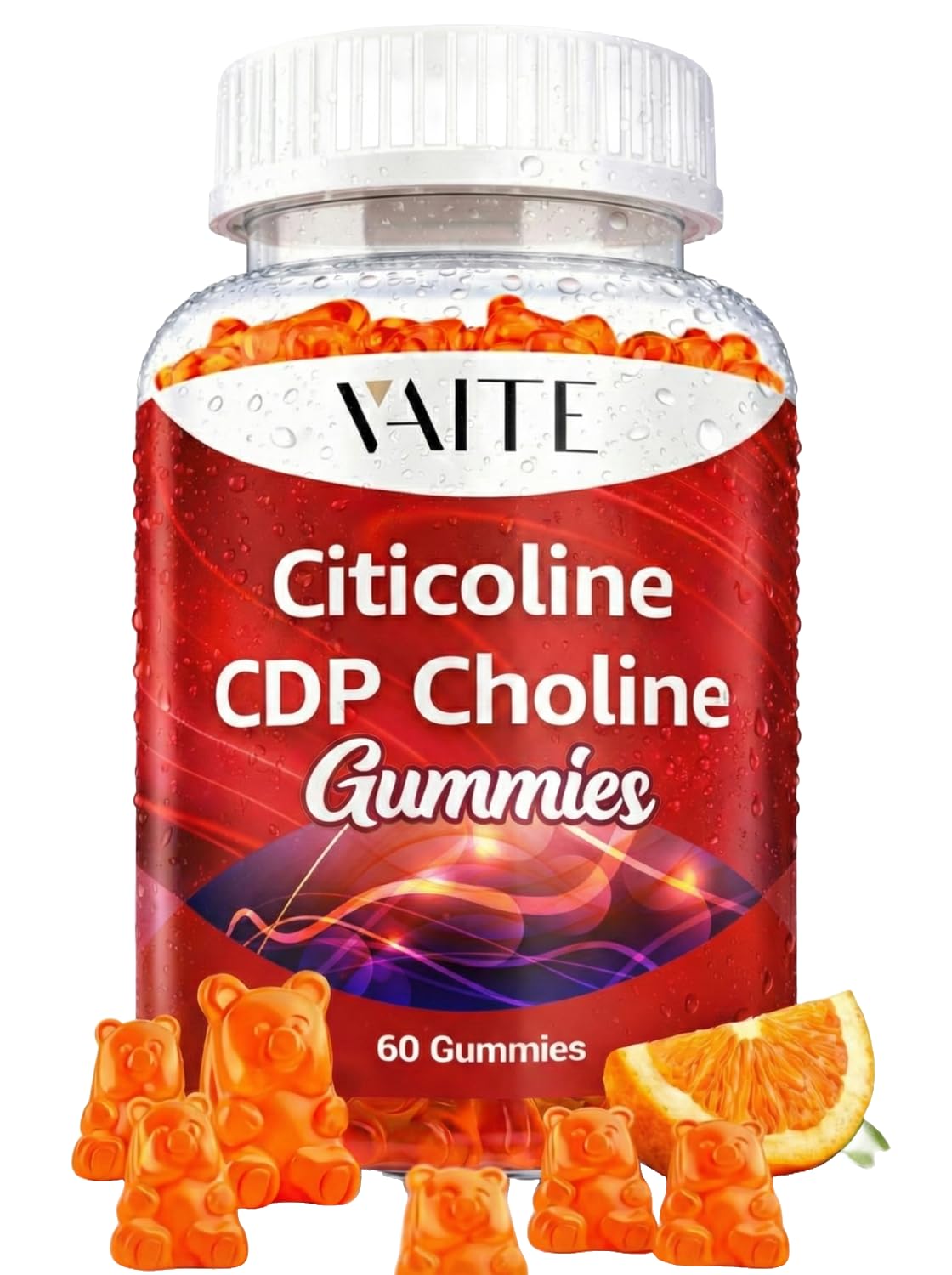 VAITE Citicoline 1000mg Gummies, 60 Count