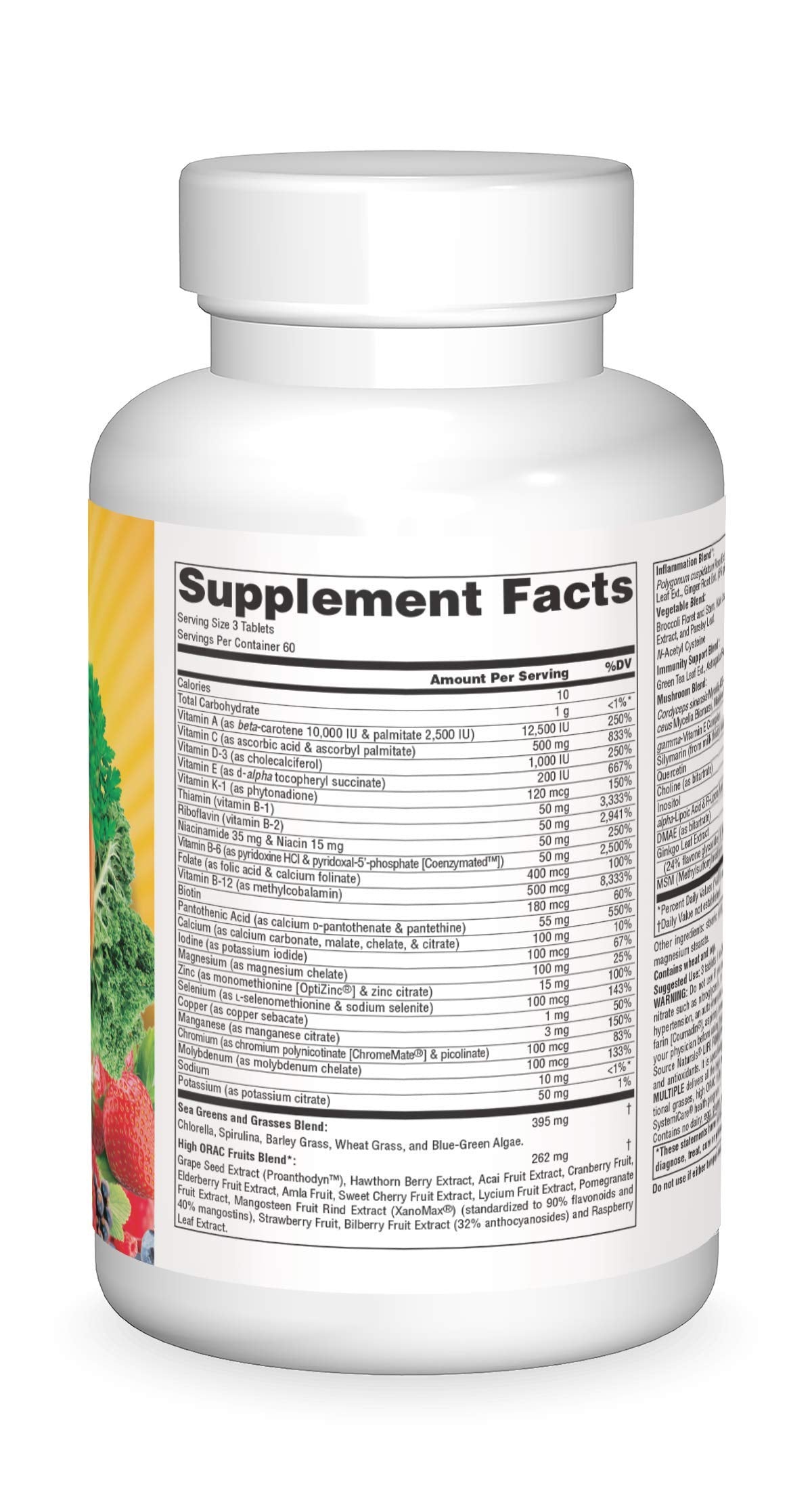 Source Naturals Life Force Green Multiple Energy Activator with Superfoods, 180 Tablets