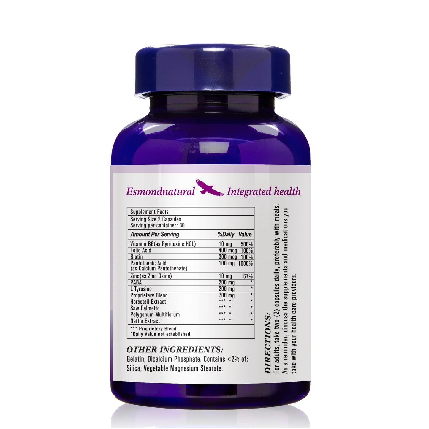 Esmond Natural Anti Gray Hair Capsules, 480